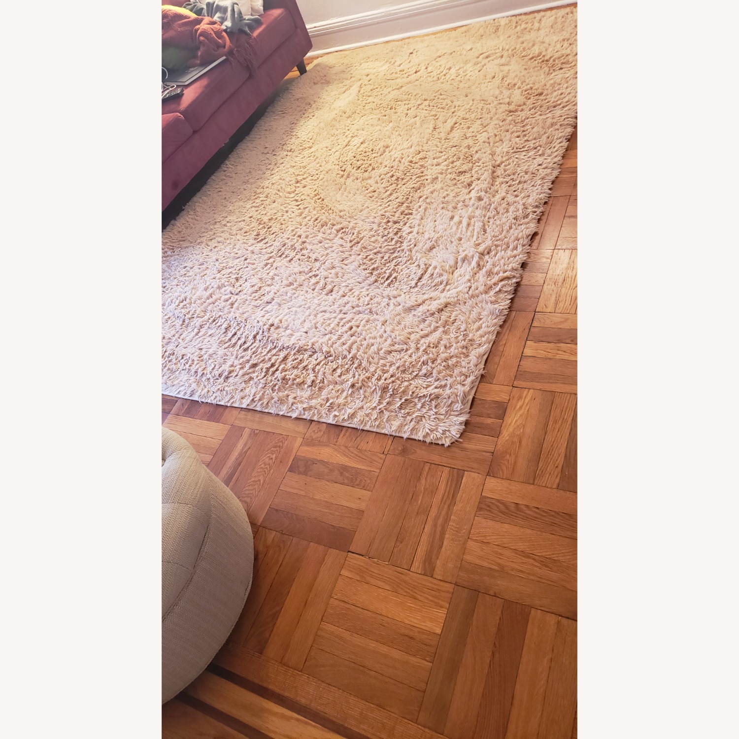 Fluffy Beige Shag Area Rug – Soft 8' x 10' - image-3
