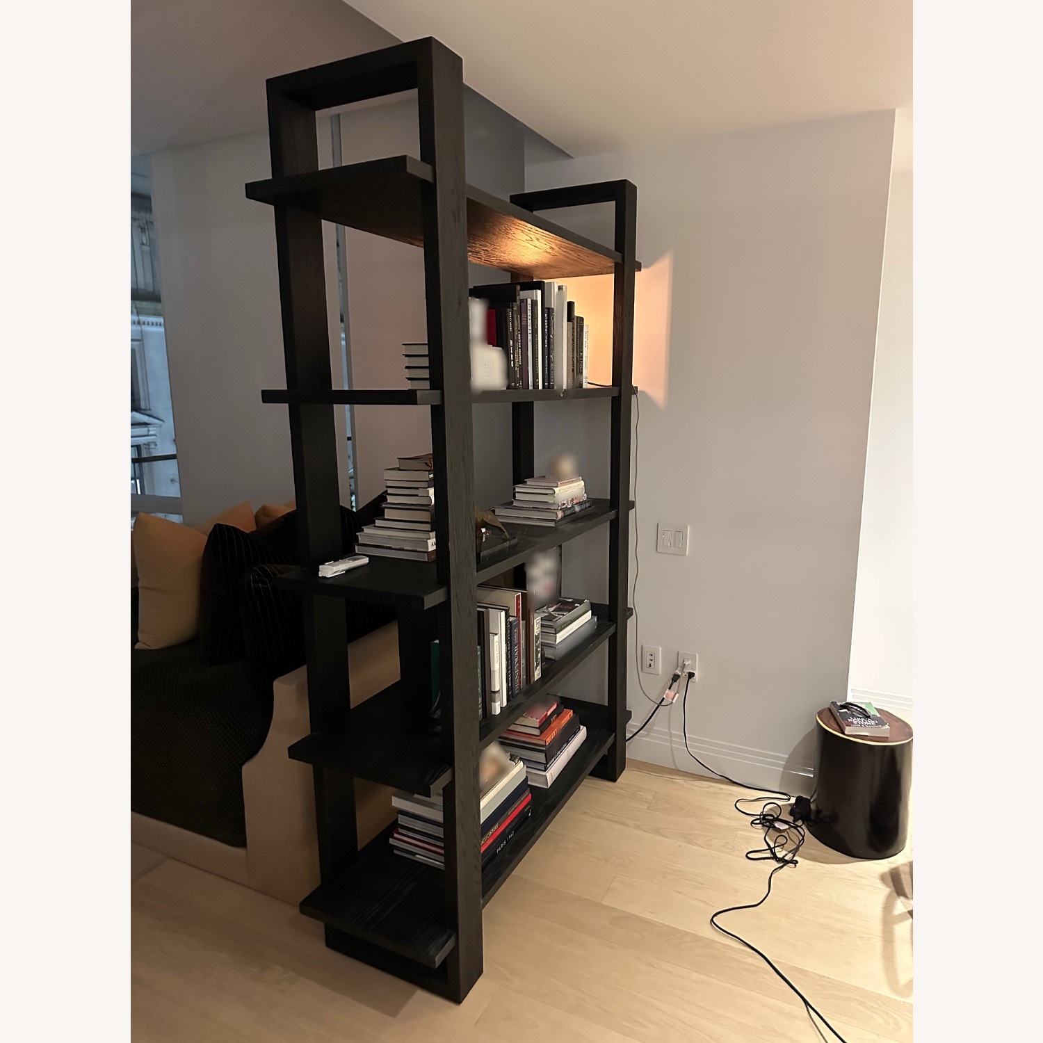 Restoration Hardware Wood Antoccino Shelving Unit - image-3