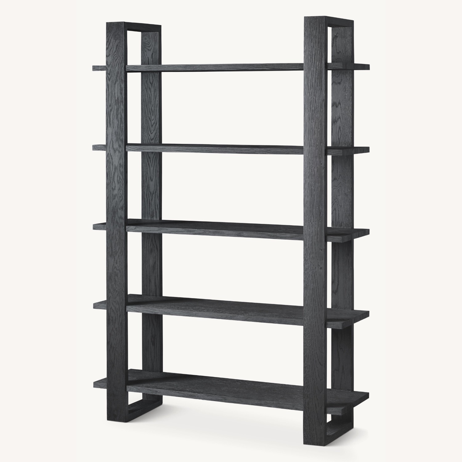 Restoration Hardware Wood Antoccino Shelving Unit - image-1