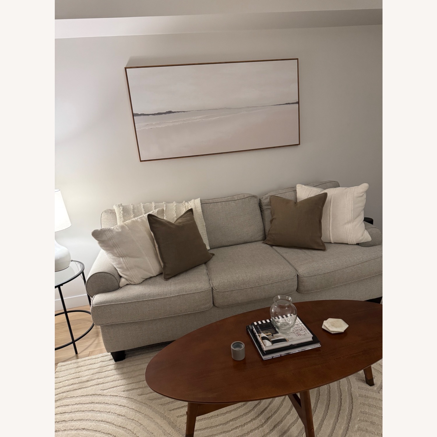 Raymour & Flanigan Shiloh Gray Sofa - image-1