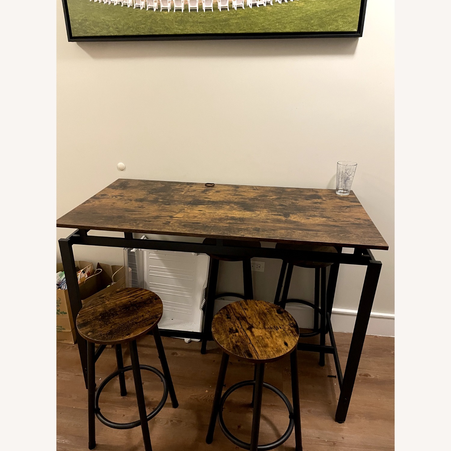Wayfair Dining Table and 4 Stools - image-1