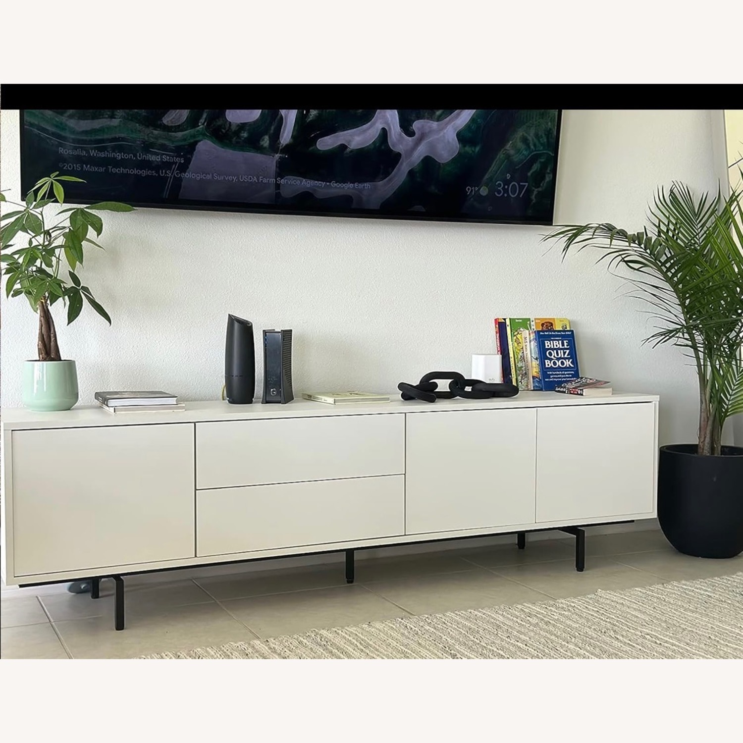 Glenwillow Home Atlas 78" x 20" Modern TV Stand - image-1