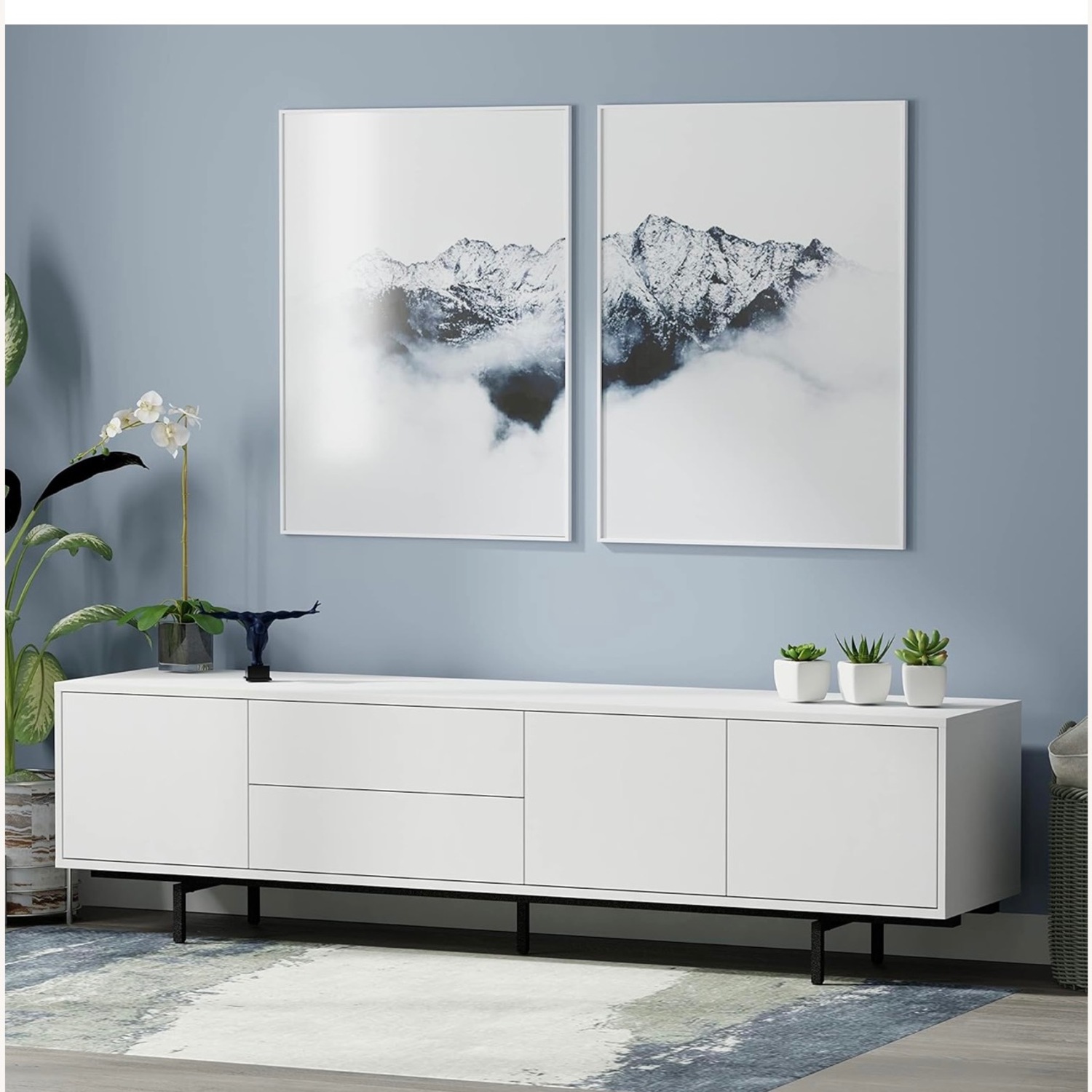 Glenwillow Home Atlas 78" x 20" Modern TV Stand - image-2