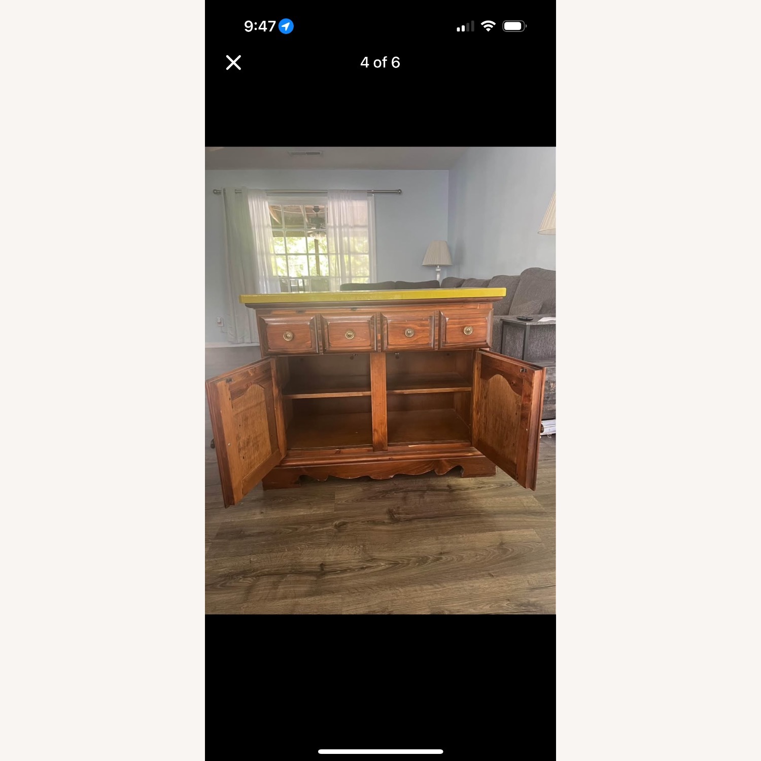 Vintage Solid Wood Credenza/Buffet - image-3