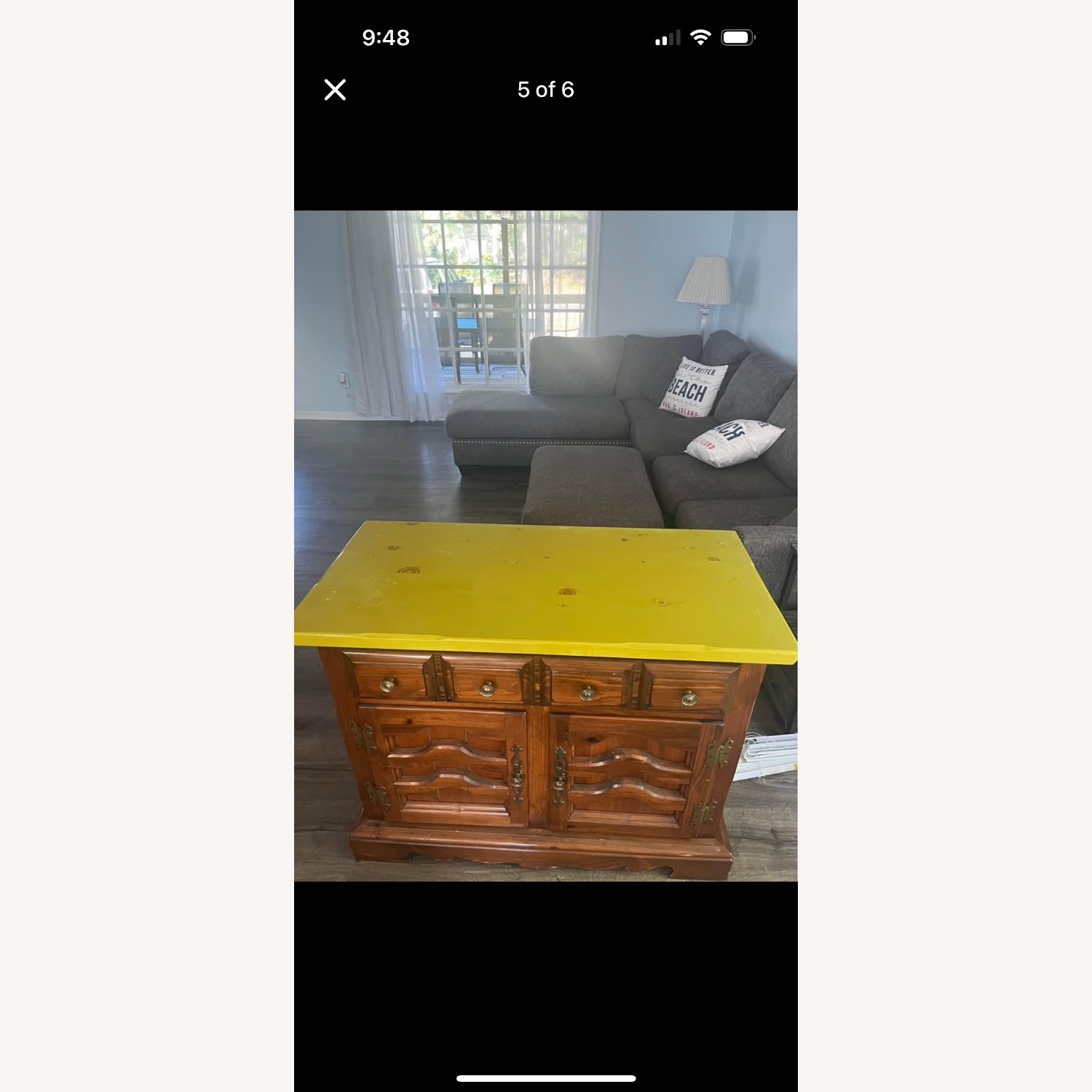 Vintage Solid Wood Credenza/Buffet - image-7