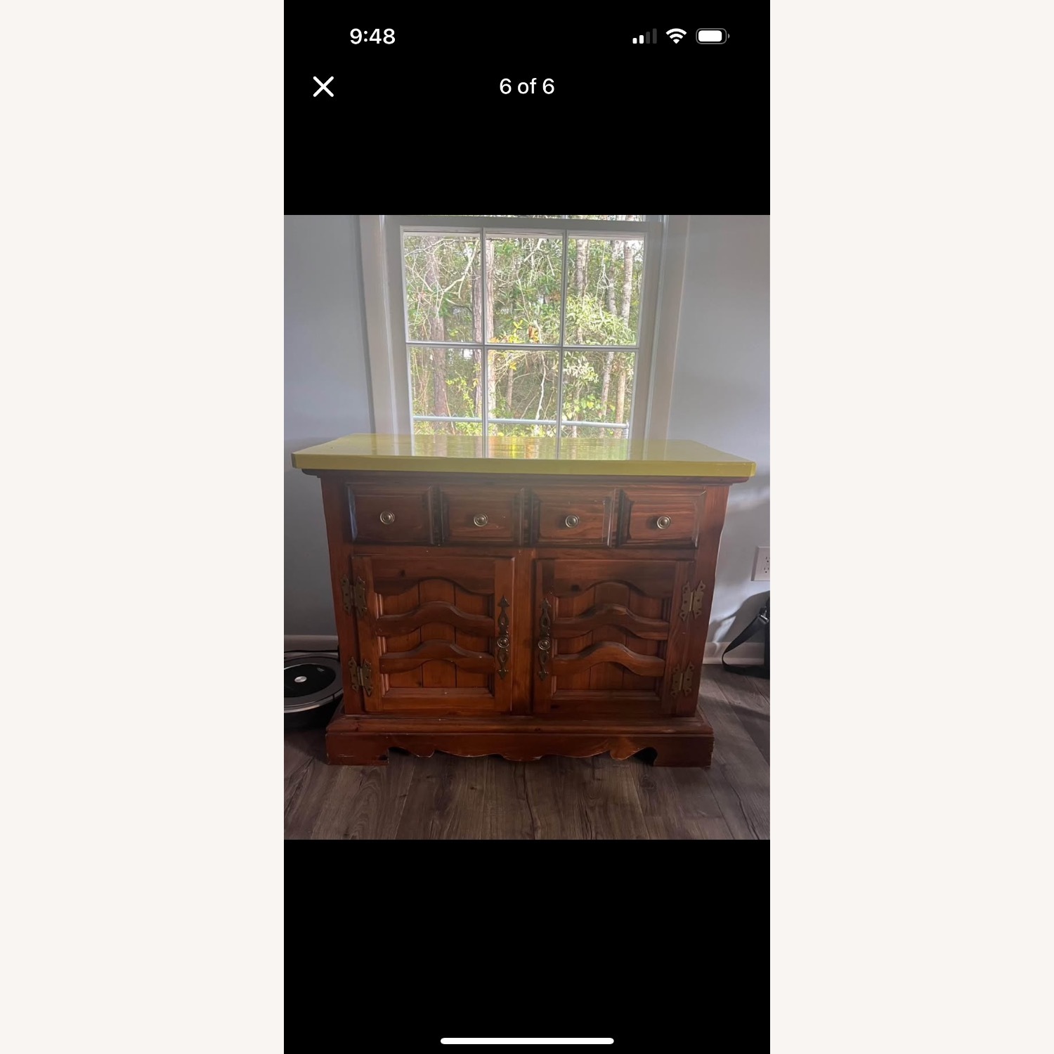 Vintage Solid Wood Credenza/Buffet - image-6