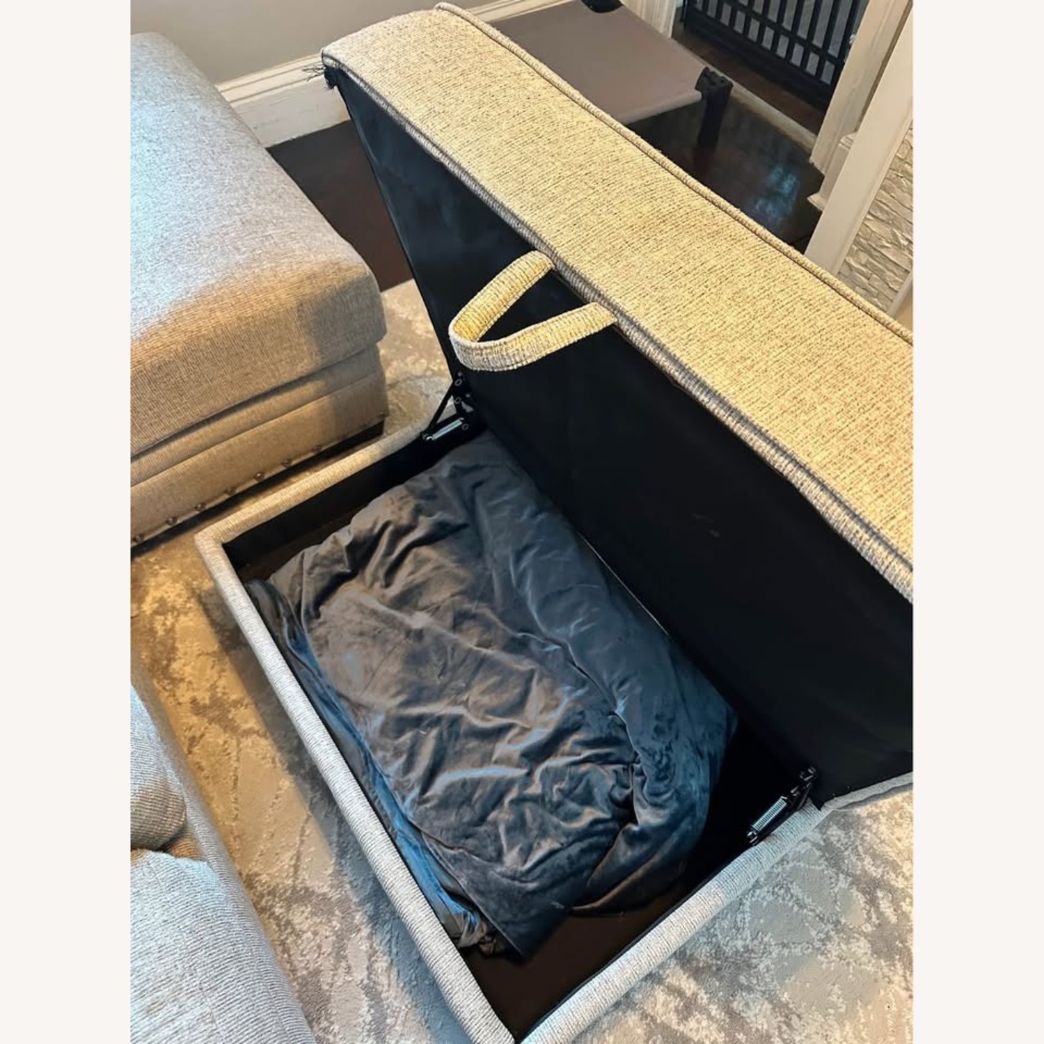 Bob's 3-Piece Sectional + Ottoman (Beige) - image-6