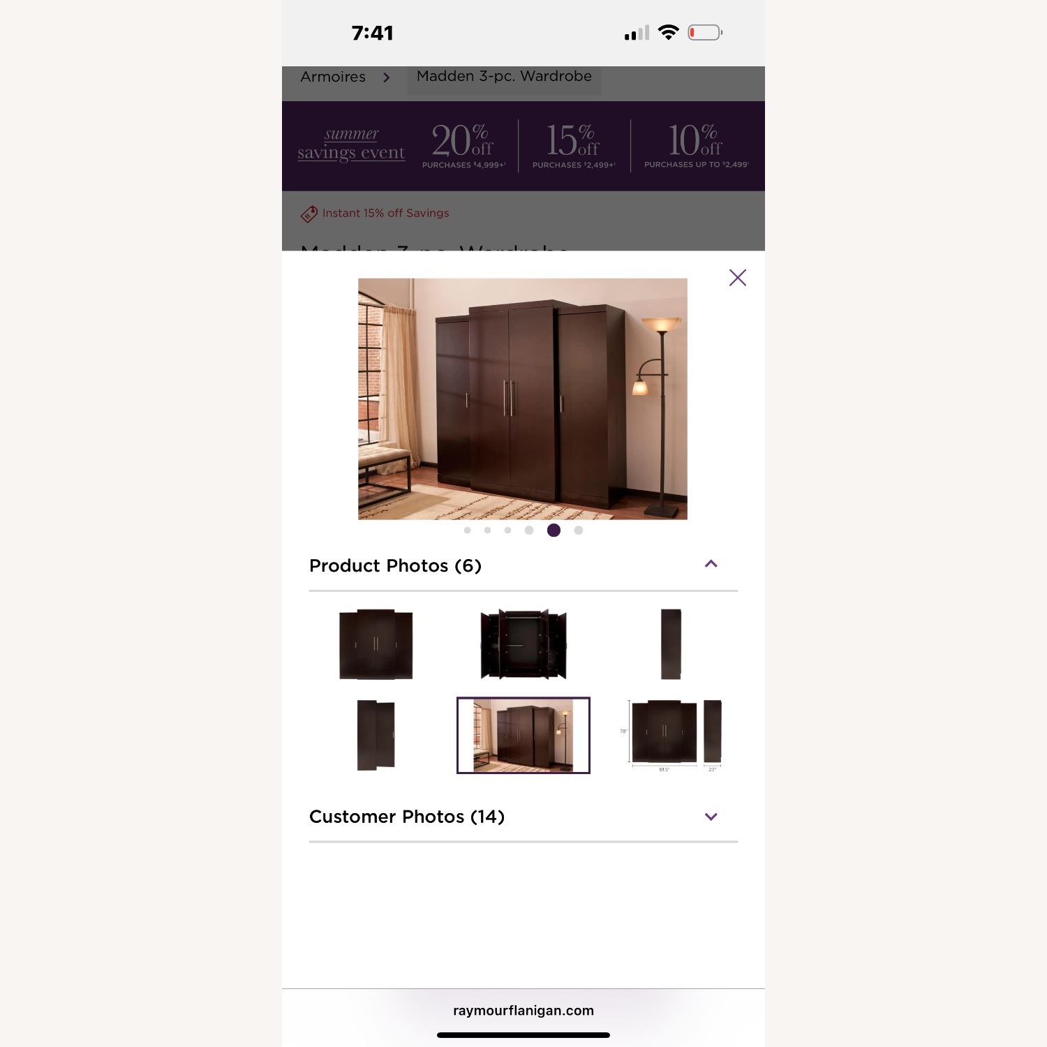 Madden 3-pc Wardrobe  - image-13