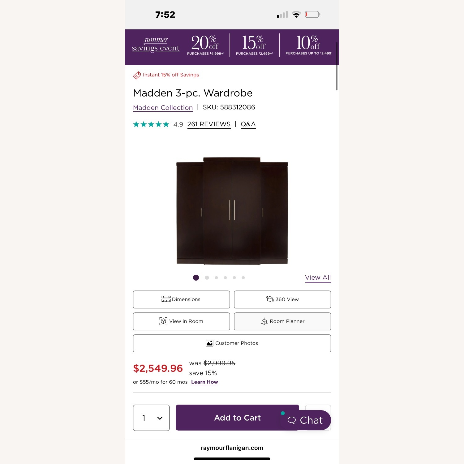 Madden 3-pc Wardrobe  - image-9