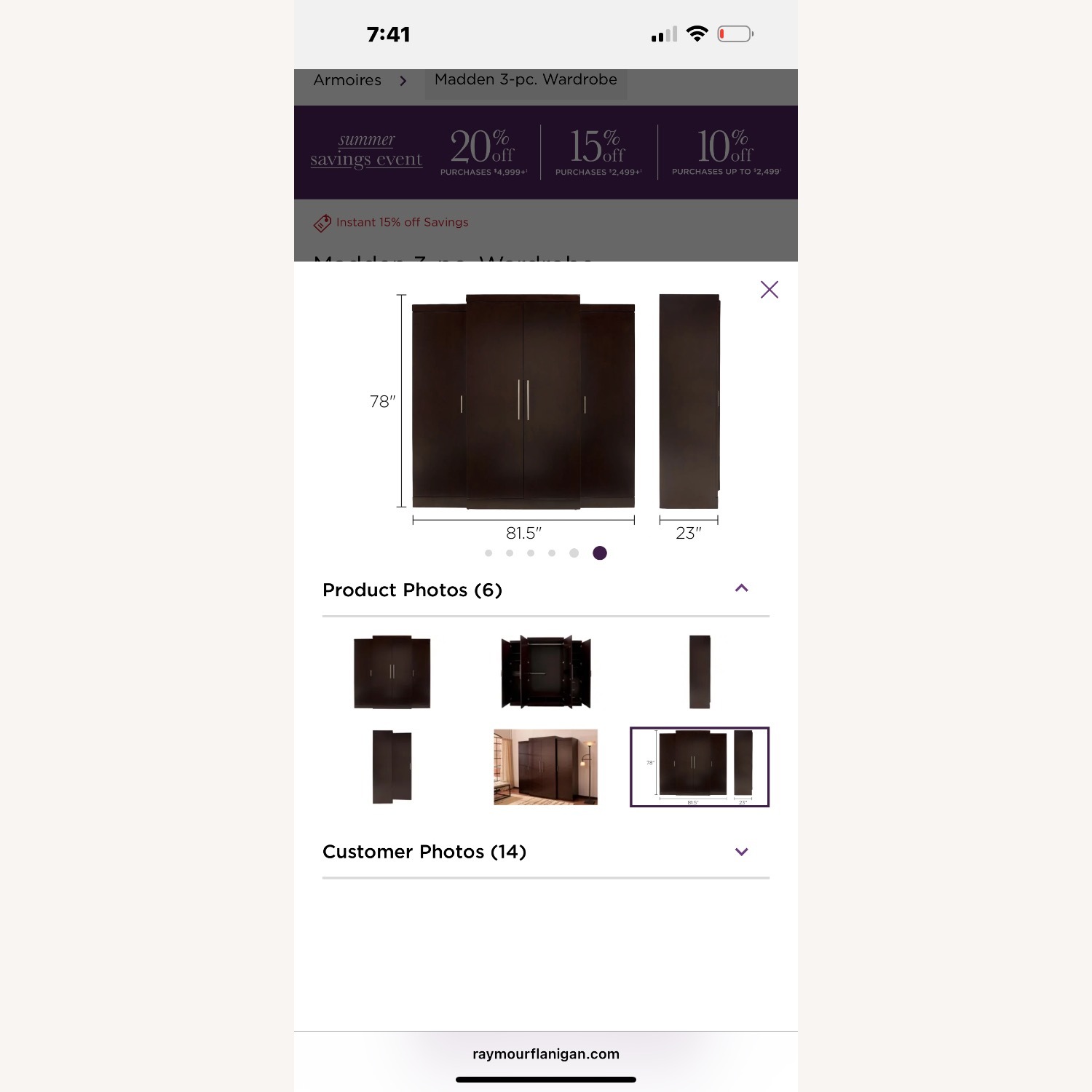 Madden 3-pc Wardrobe  - image-17