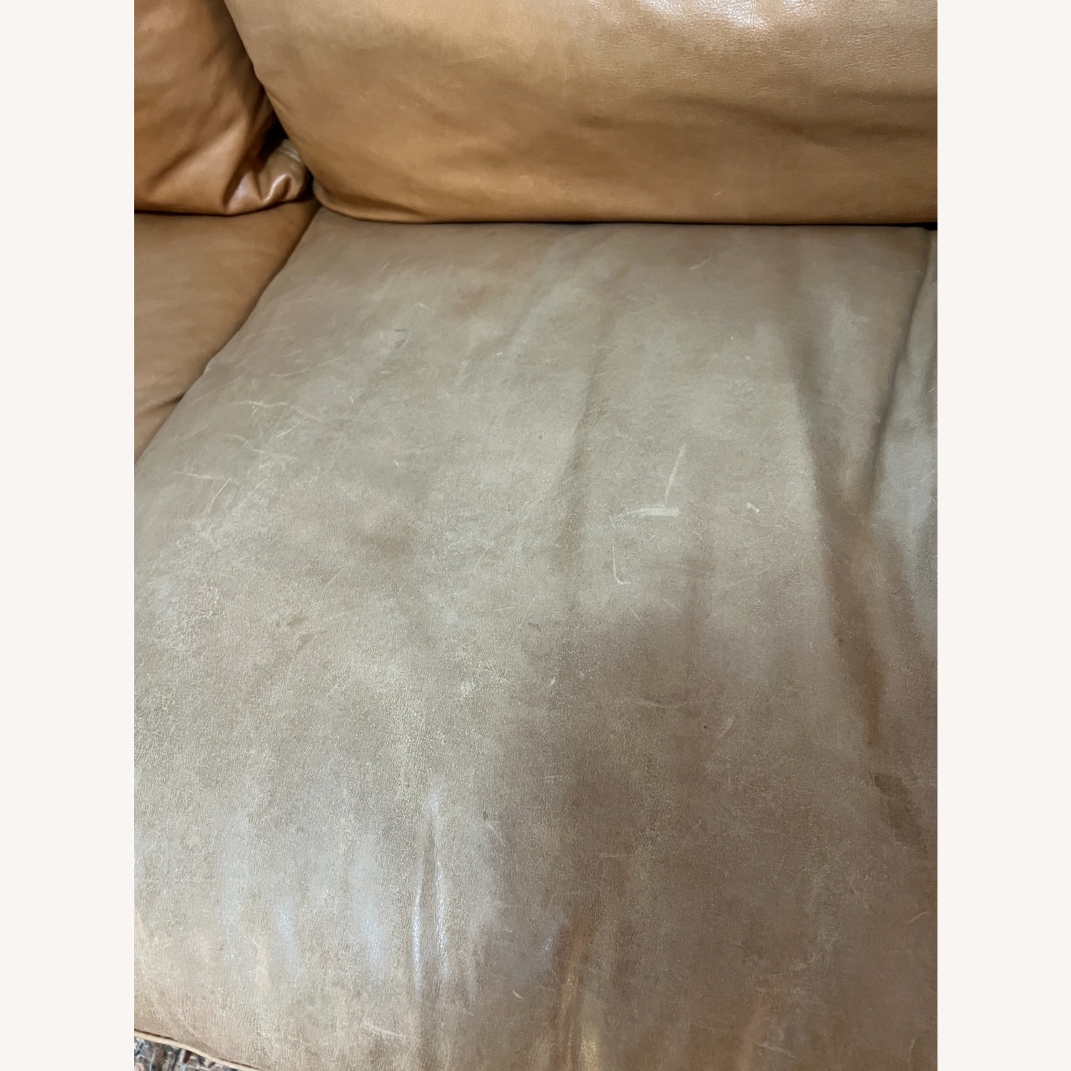 Crate & Barrel Wells Leather Sofa - image-3