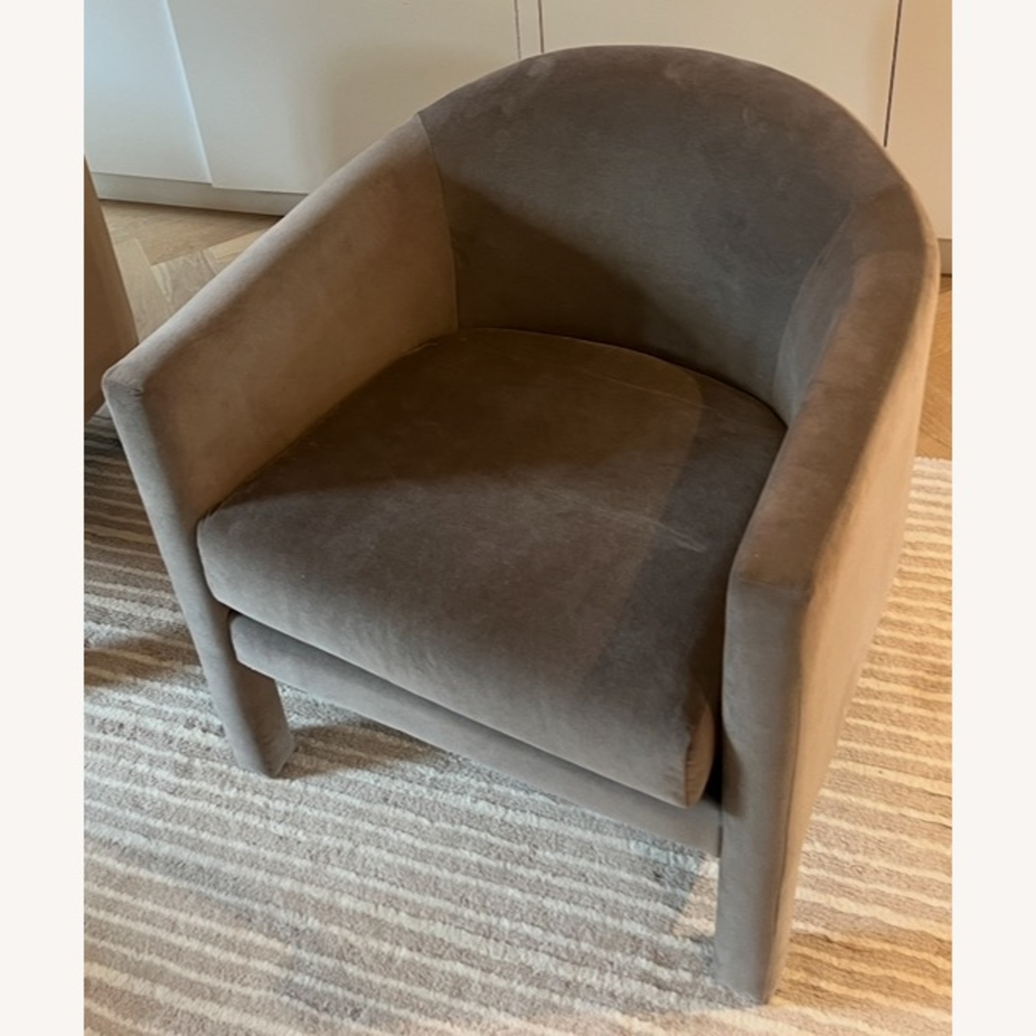 West Elm Gray Isabella Chair - image-3