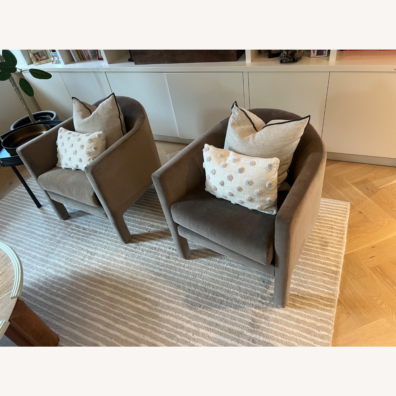 West Elm Gray Isabella Chair - image-2