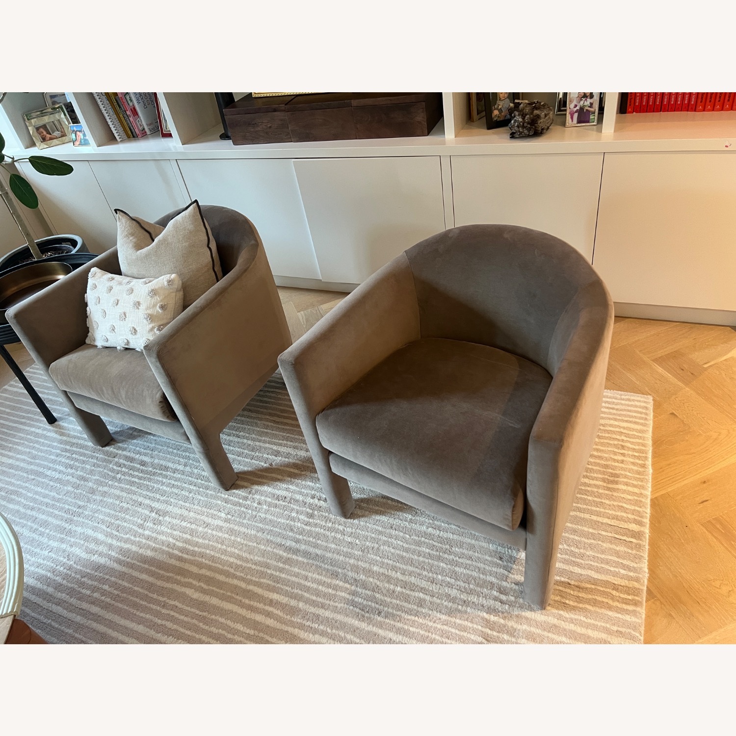 West Elm Gray Isabella Chair - image-1