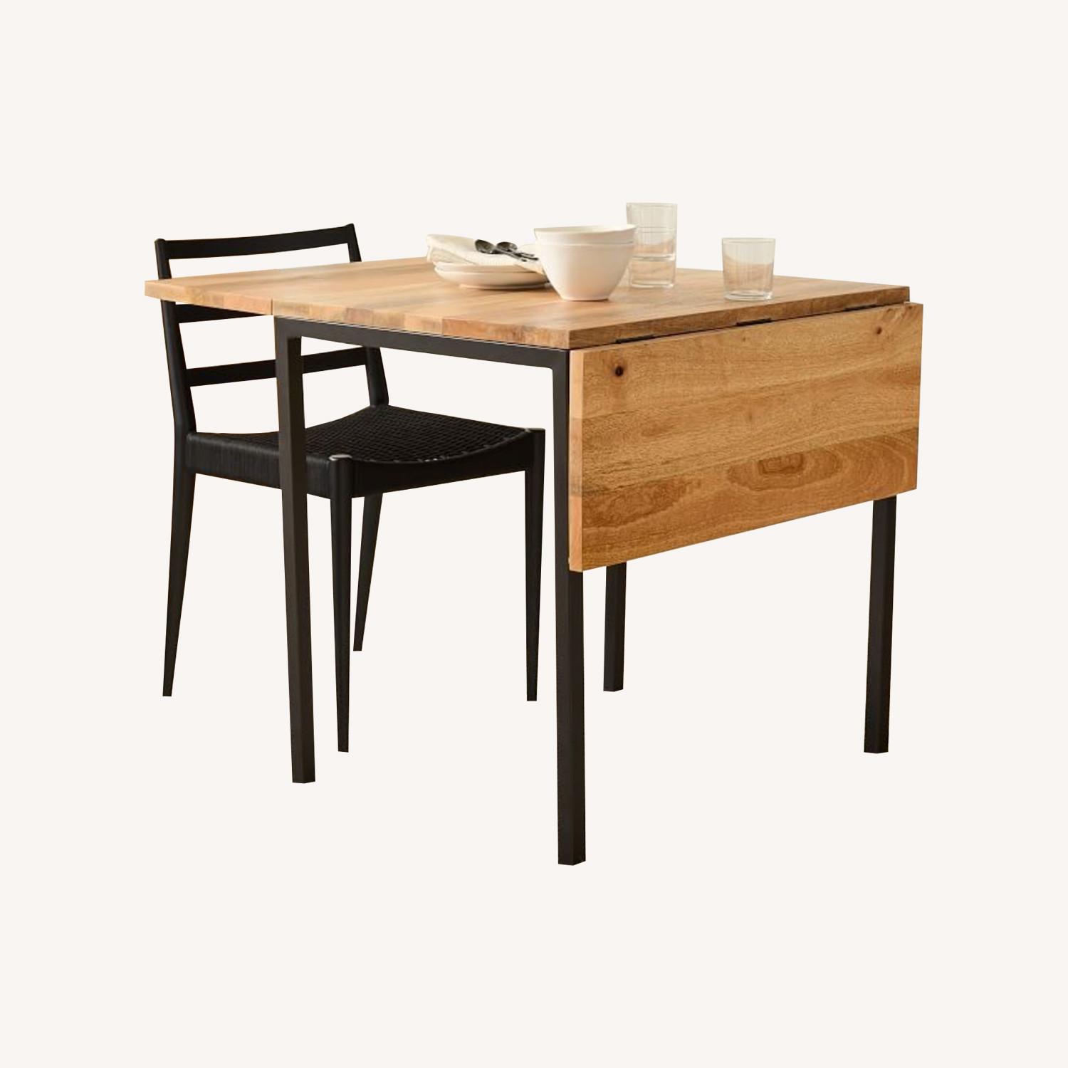 West Elm Box Frame Drop Leaf Extendable Table (24"–48") - image-0