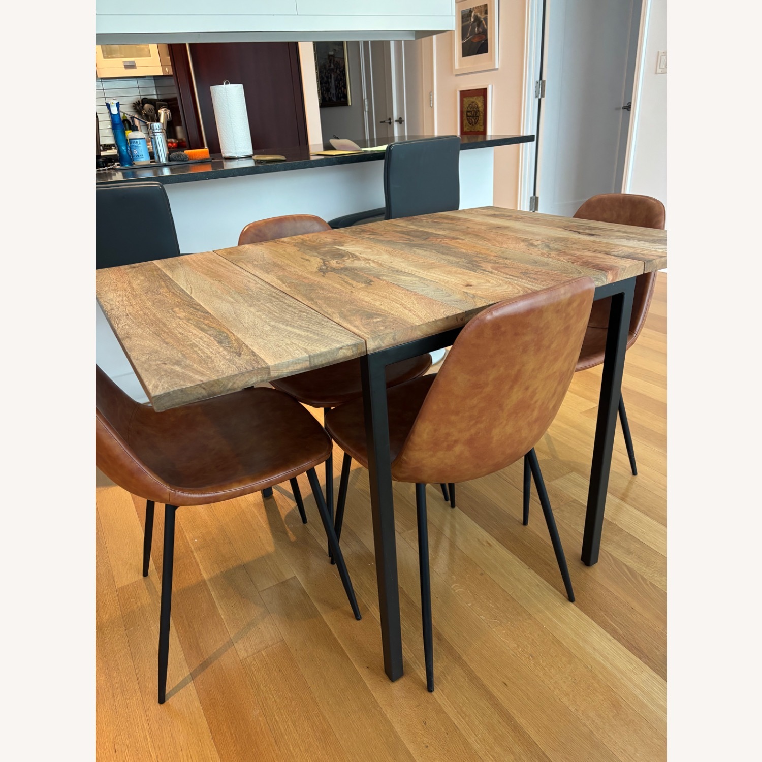 West Elm Box Frame Drop Leaf Extendable Table (24"–48") - image-3