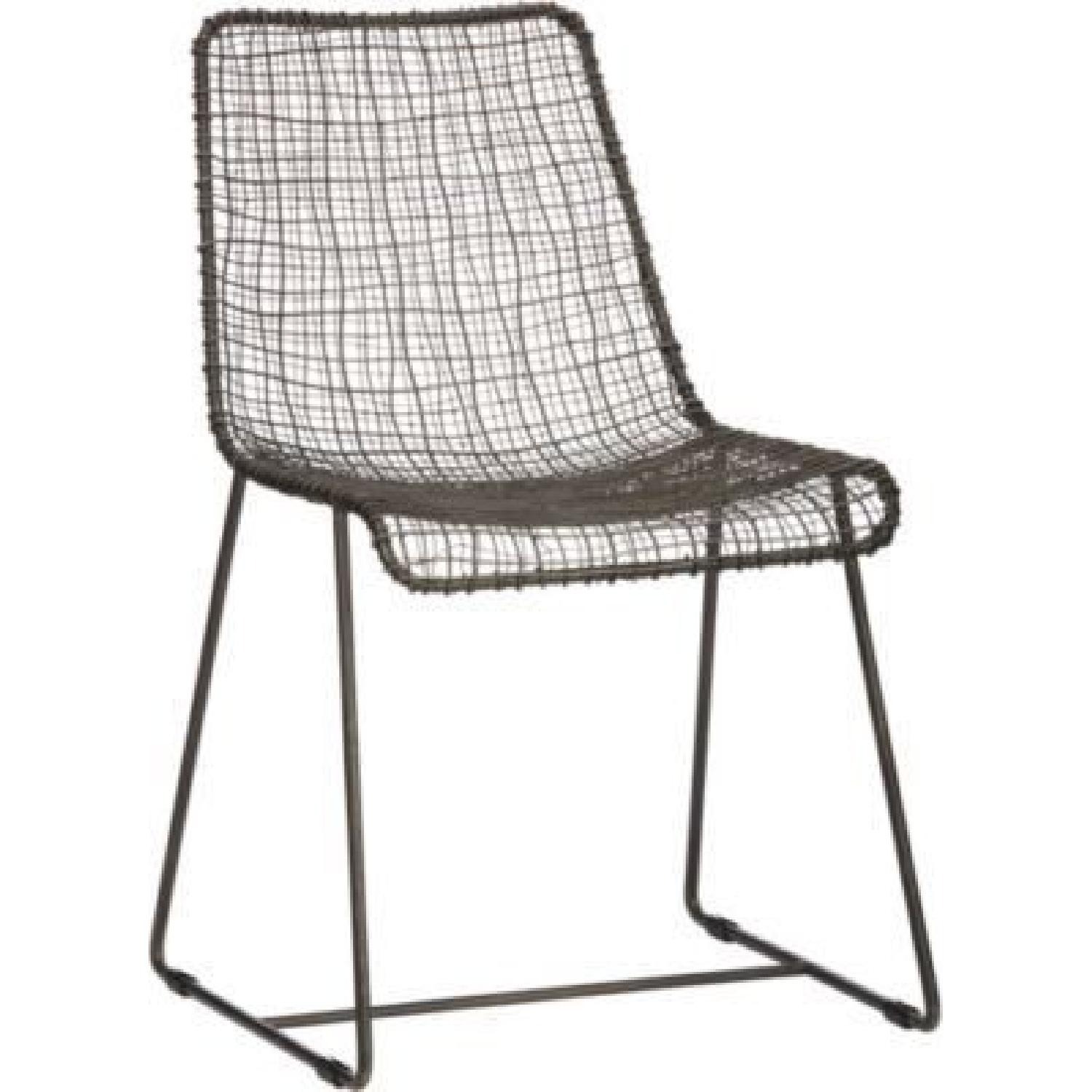 CB2 Reed Black Wire Chair – Set of 4 - image-1