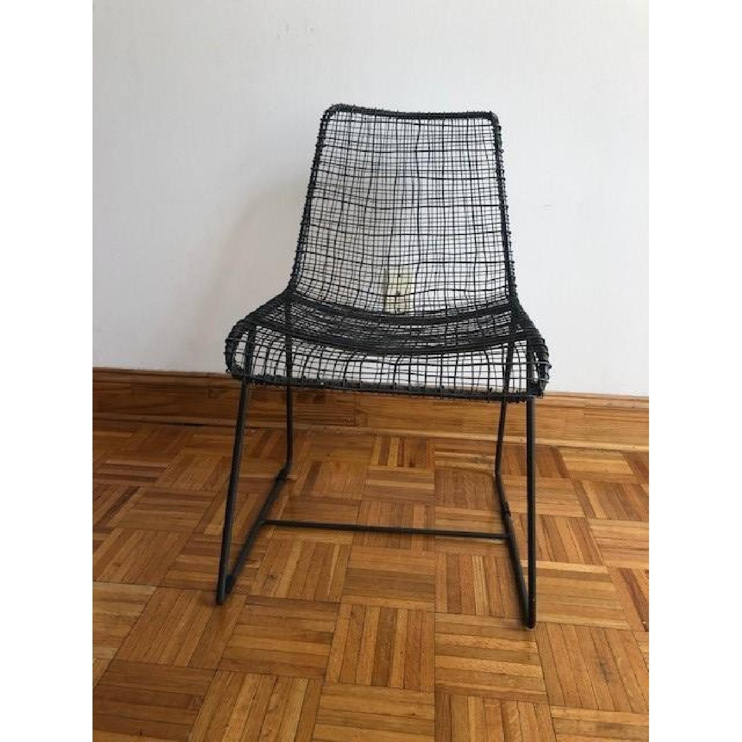 CB2 Reed Black Wire Chair – Set of 4 - image-2