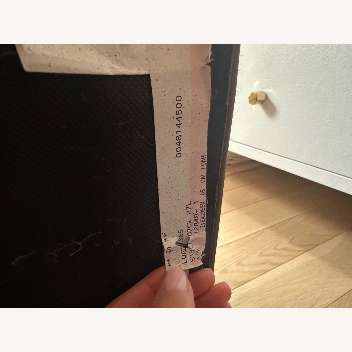 Crate & Barrel Hide Ottoman in Evergreen  - image-7