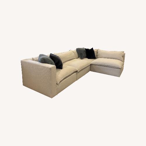 Used Crate & Barrel Lotus Nordic Frost Modular Sectional for sale on AptDeco