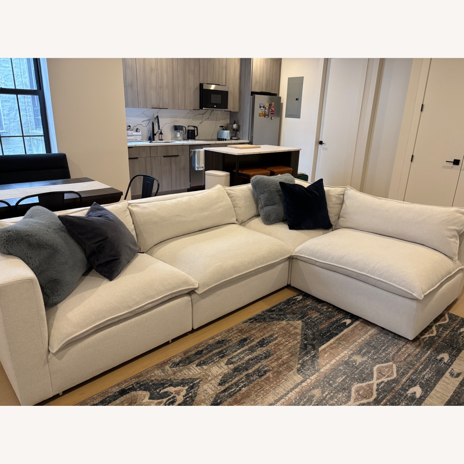 Crate & Barrel Lotus Nordic Frost Modular Sectional - image-3