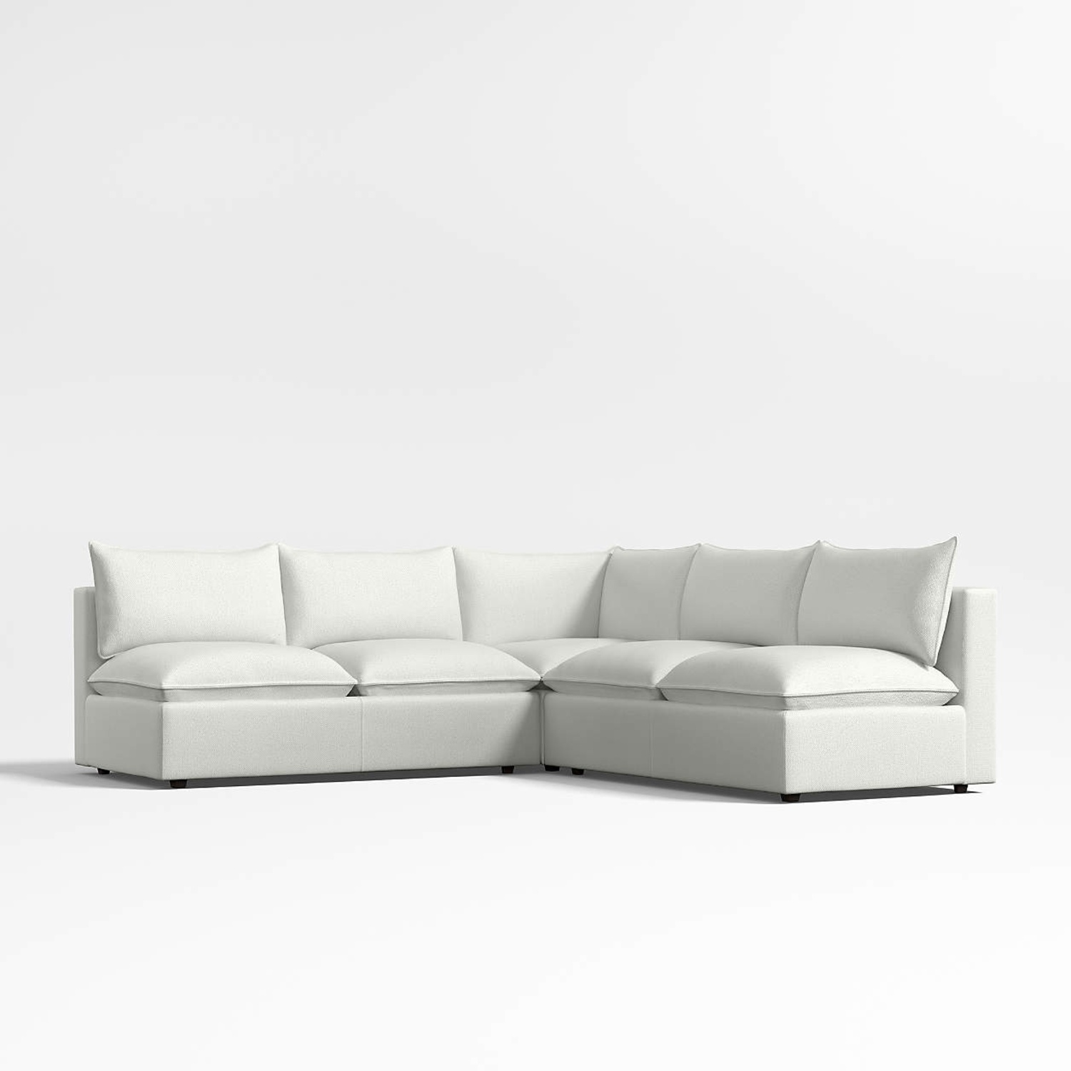 Crate & Barrel Lotus Nordic Frost Modular Sectional - image-7