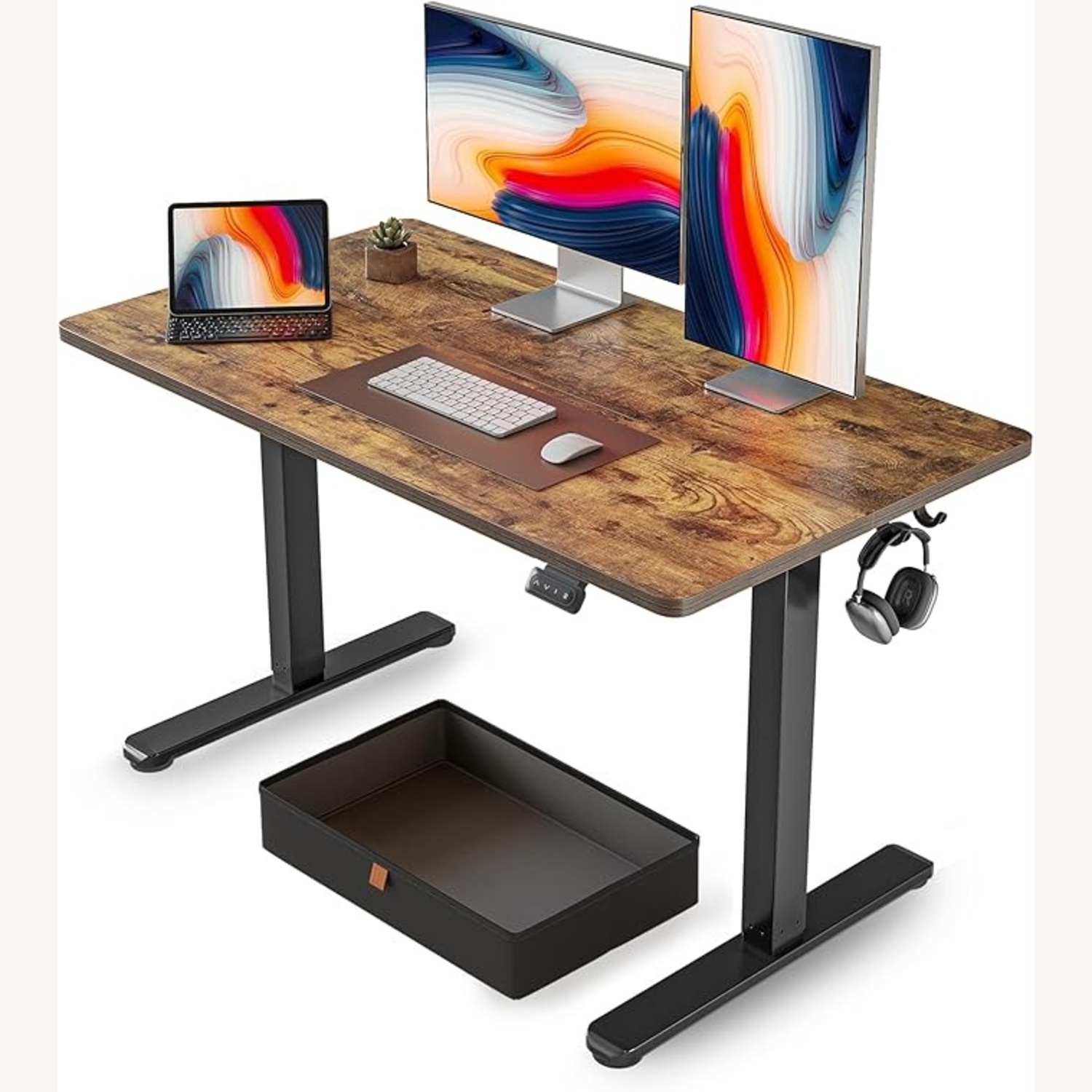 Standing Desk with Storage Drawer - image-5