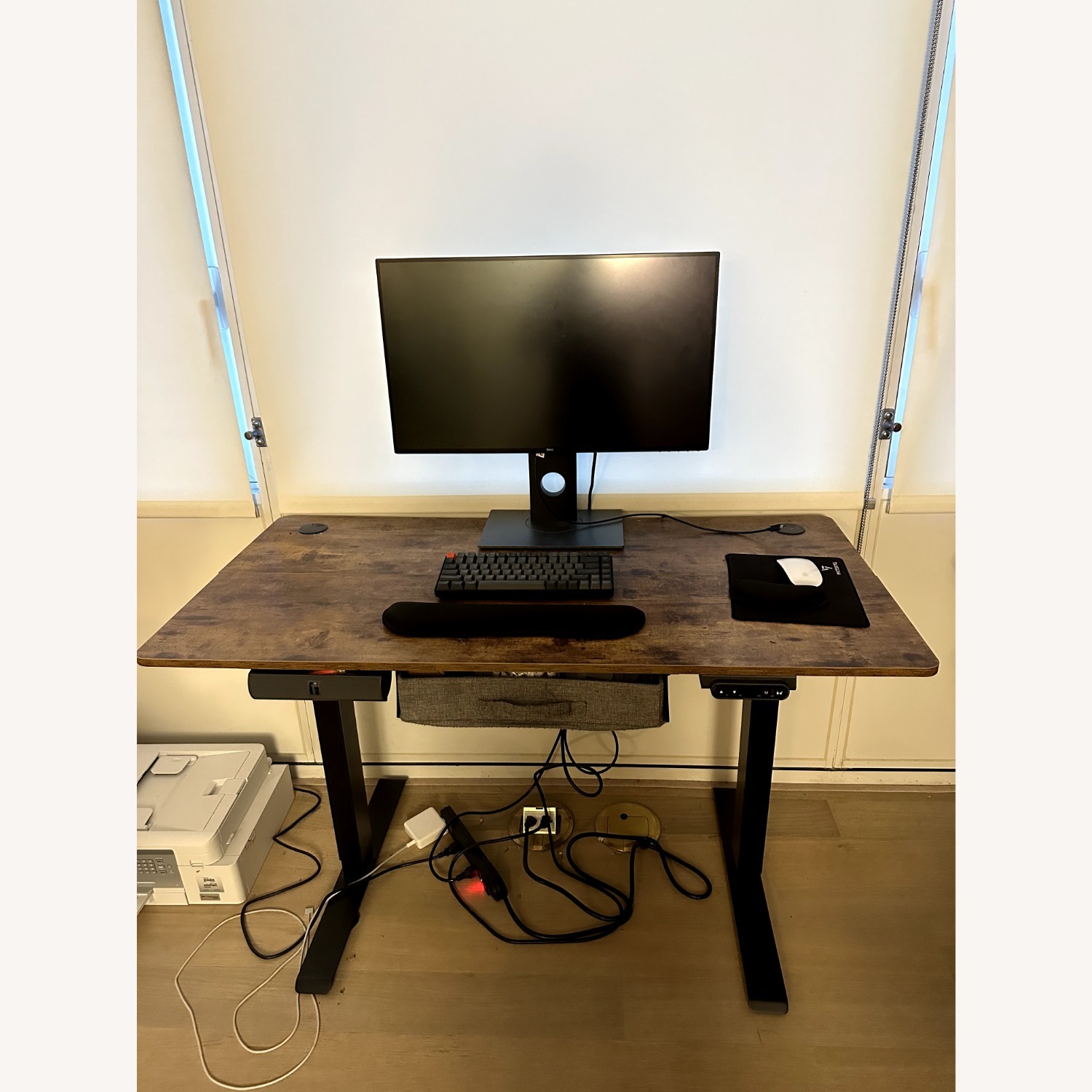 Standing Desk with Storage Drawer - image-3