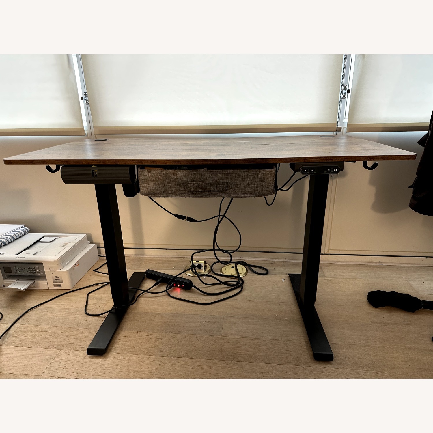 Standing Desk with Storage Drawer - image-1