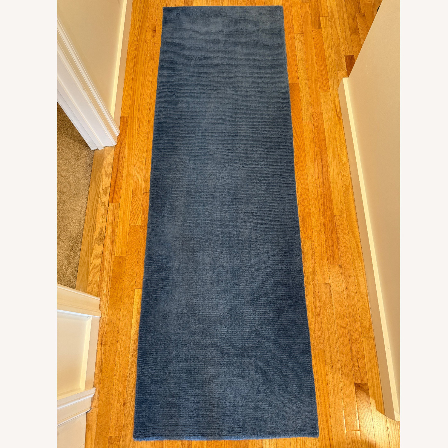 AllModern Wool Dark Blue Performance Runner - image-3