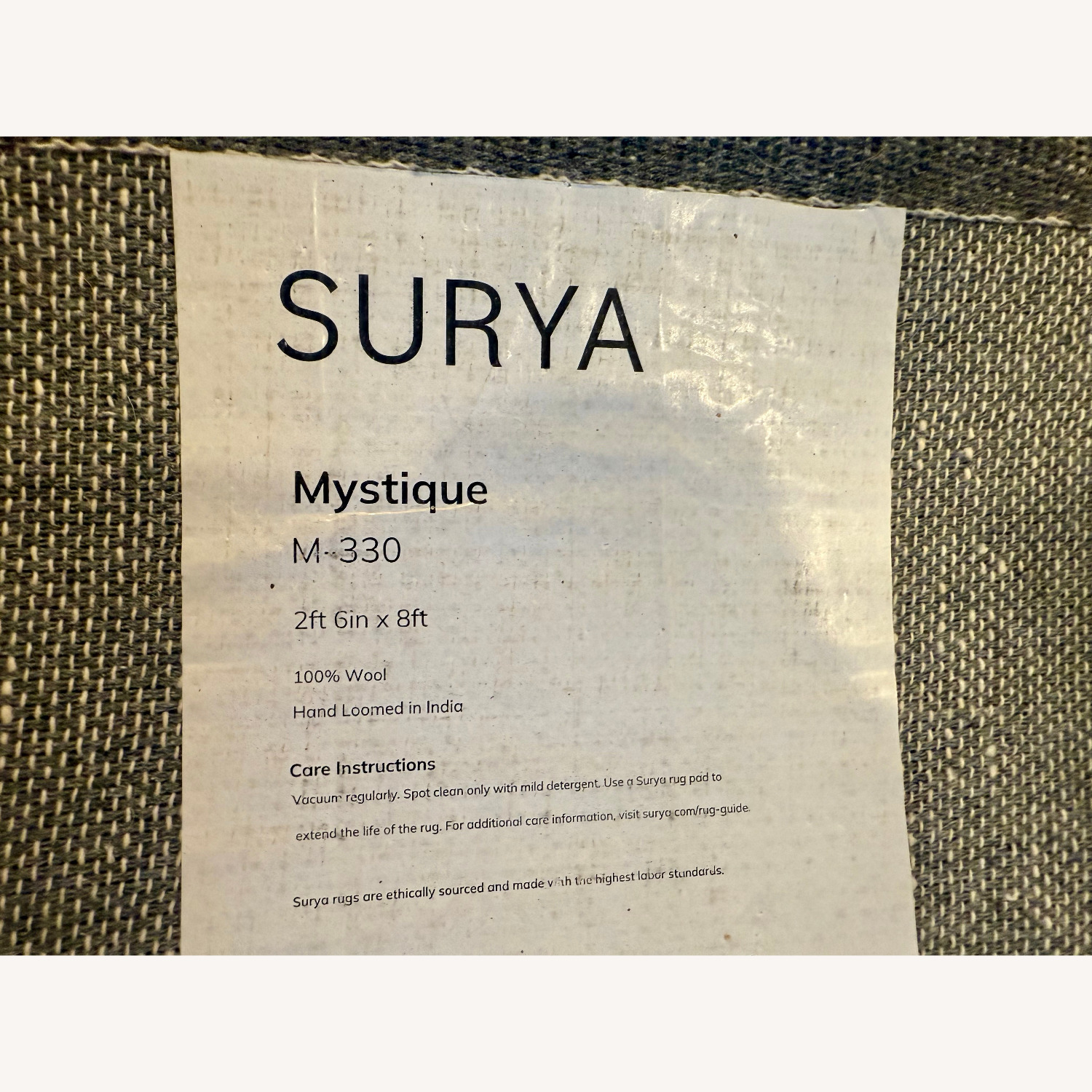 AllModern Wool Dark Blue Performance Runner - image-2