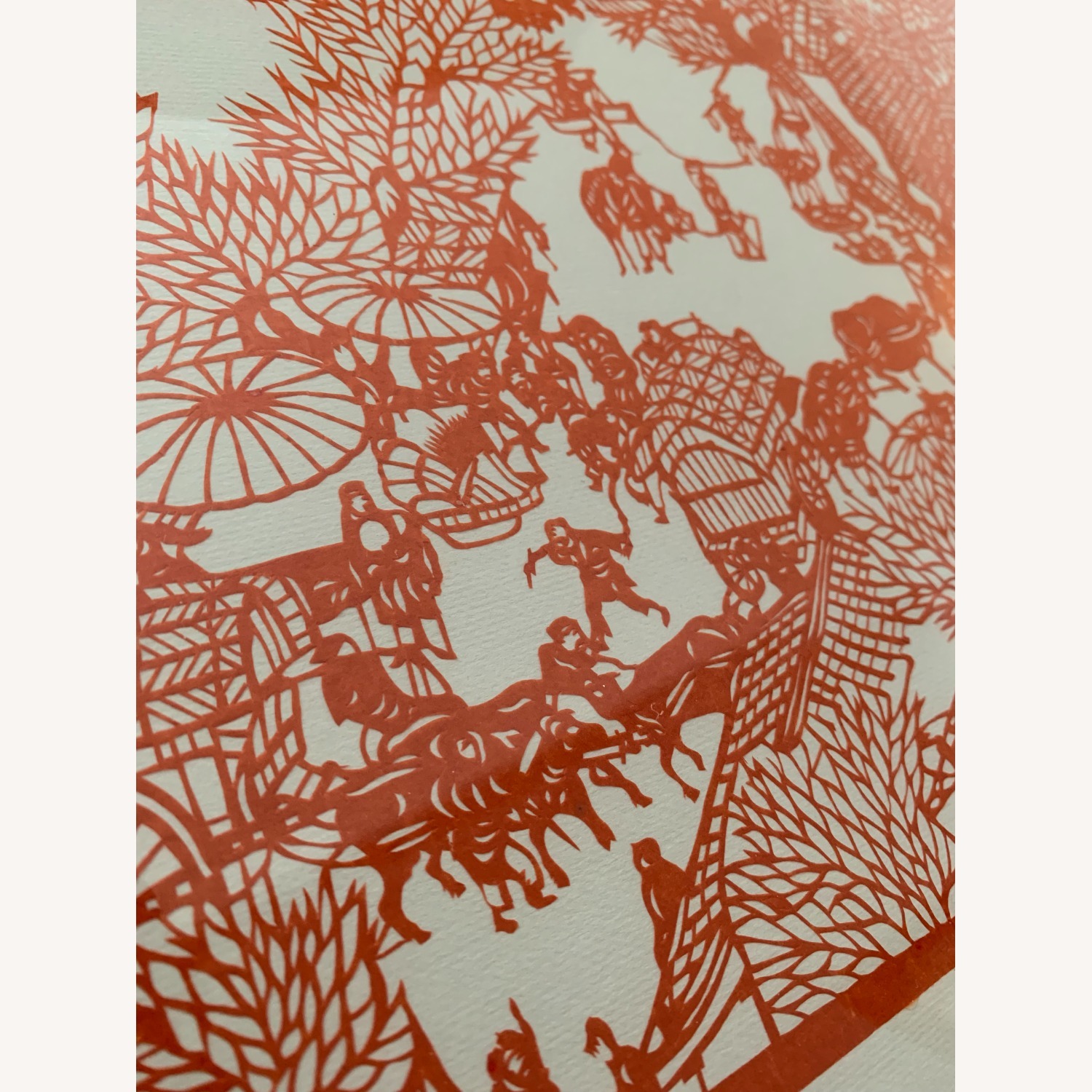 Asian Scene Hand-Painted Artwork - image-4