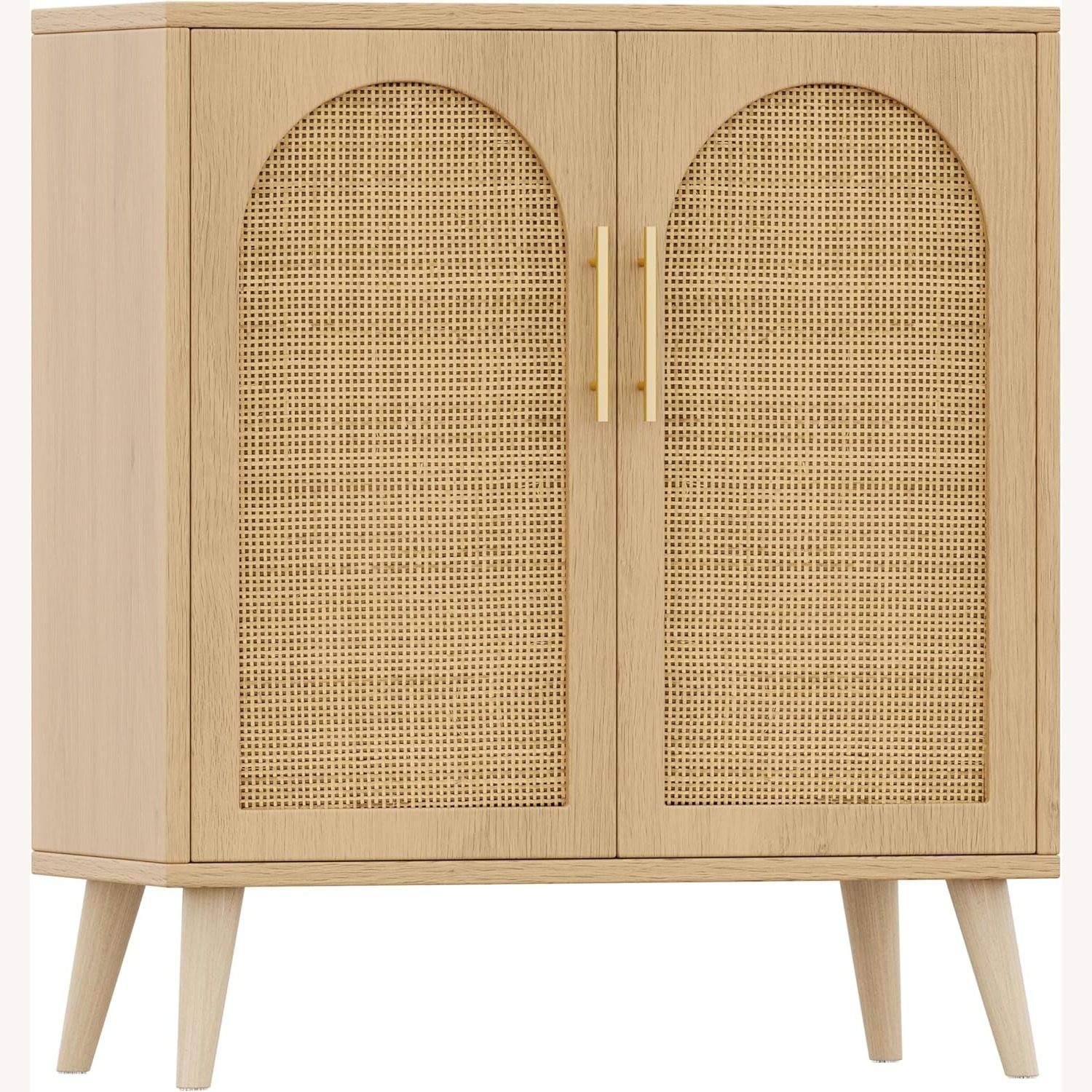 Rattan Storage Cabinet with Adjustable Shelf - image-2