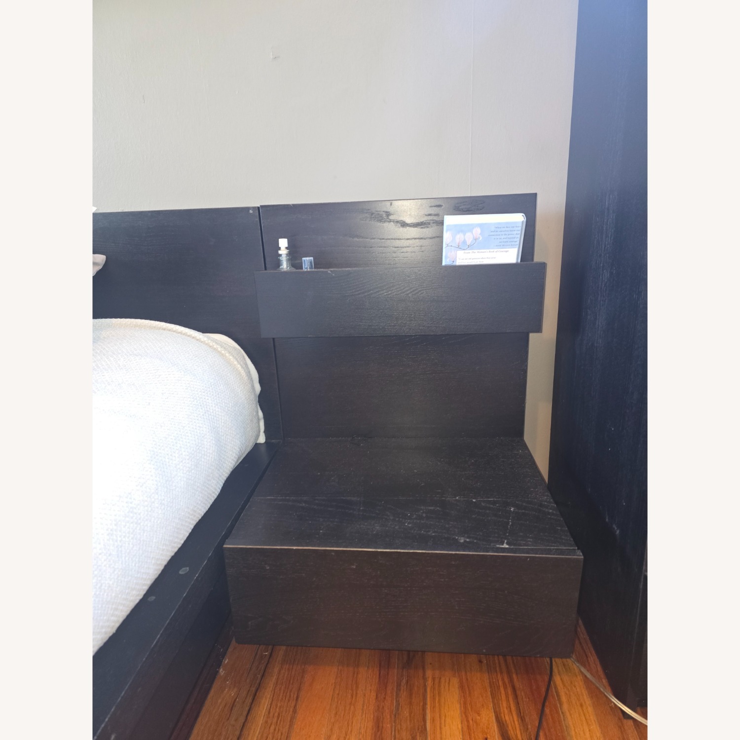 IKEA Malm King Platform Bed with Side Tables - image-1