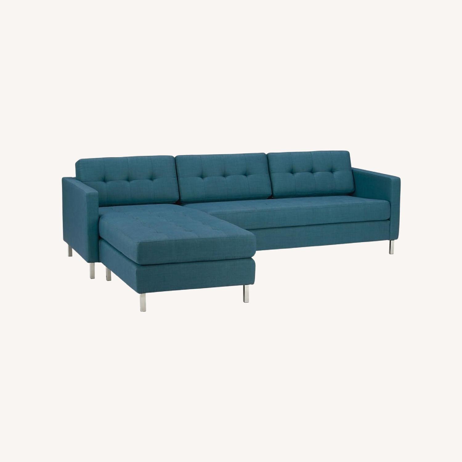 CB2 Ditto Sectional Sofa in Peacock - image-0