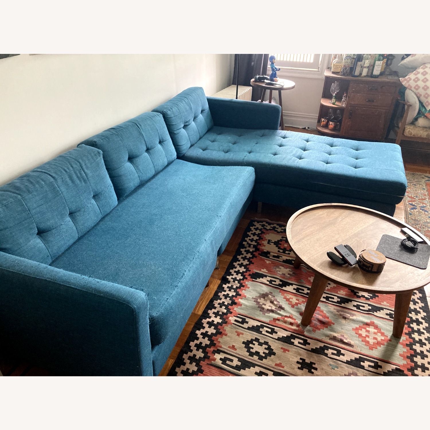 CB2 Ditto Sectional Sofa in Peacock - image-2