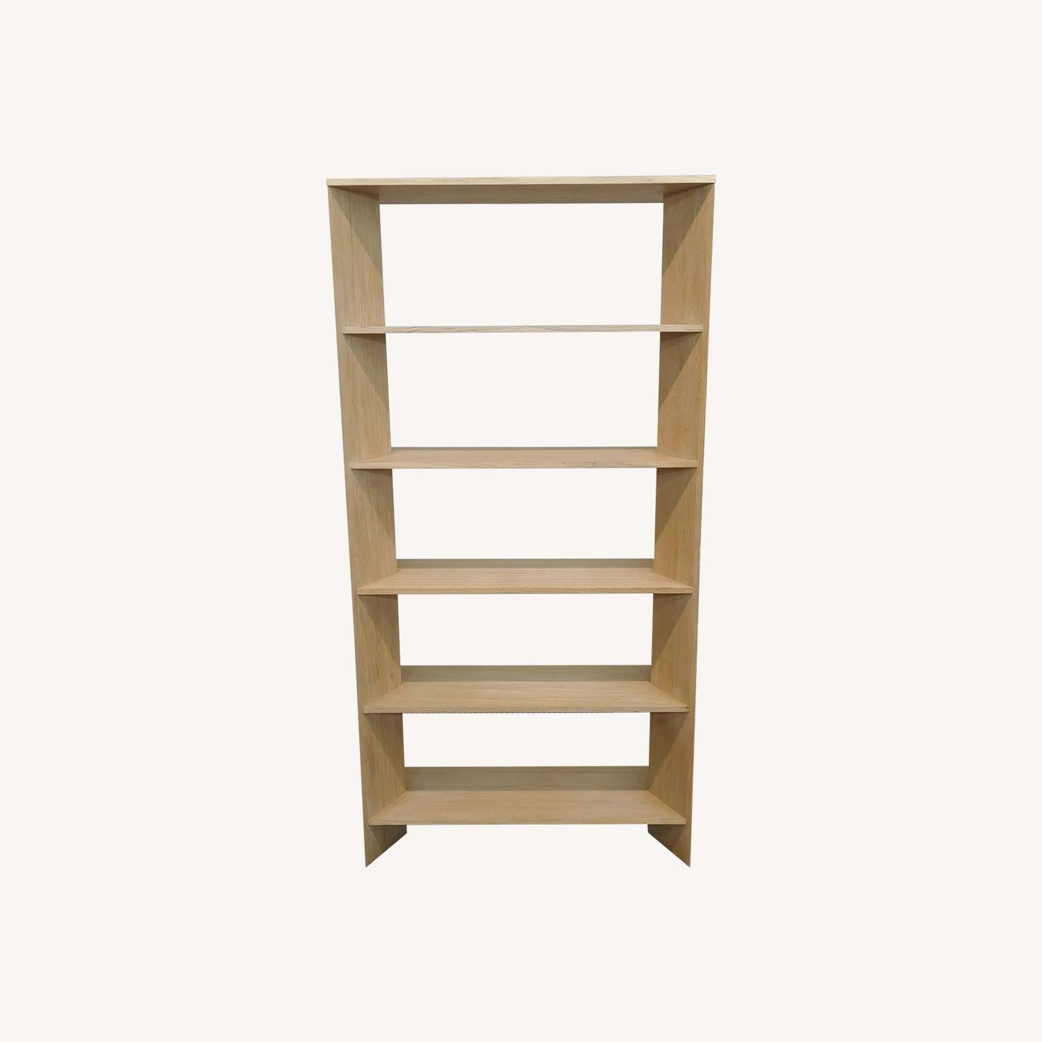 Crate & Barrel Terrazza Natural Oak5-Shelf Storage - image-0
