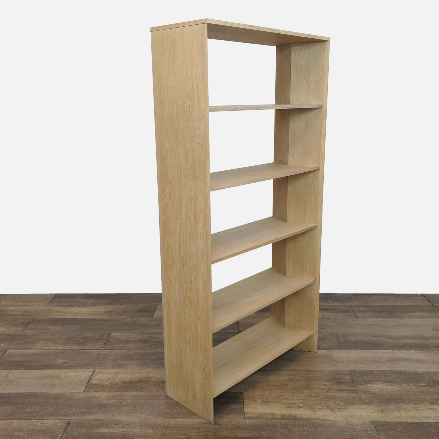 Crate & Barrel Terrazza Natural Oak5-Shelf Storage - image-3