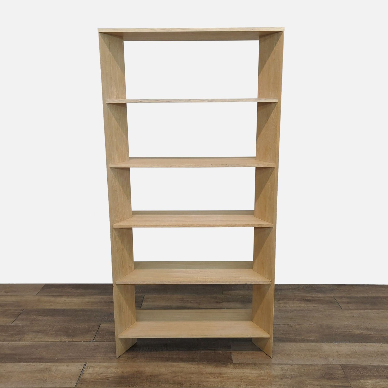 Crate & Barrel Terrazza Natural Oak5-Shelf Storage - image-1