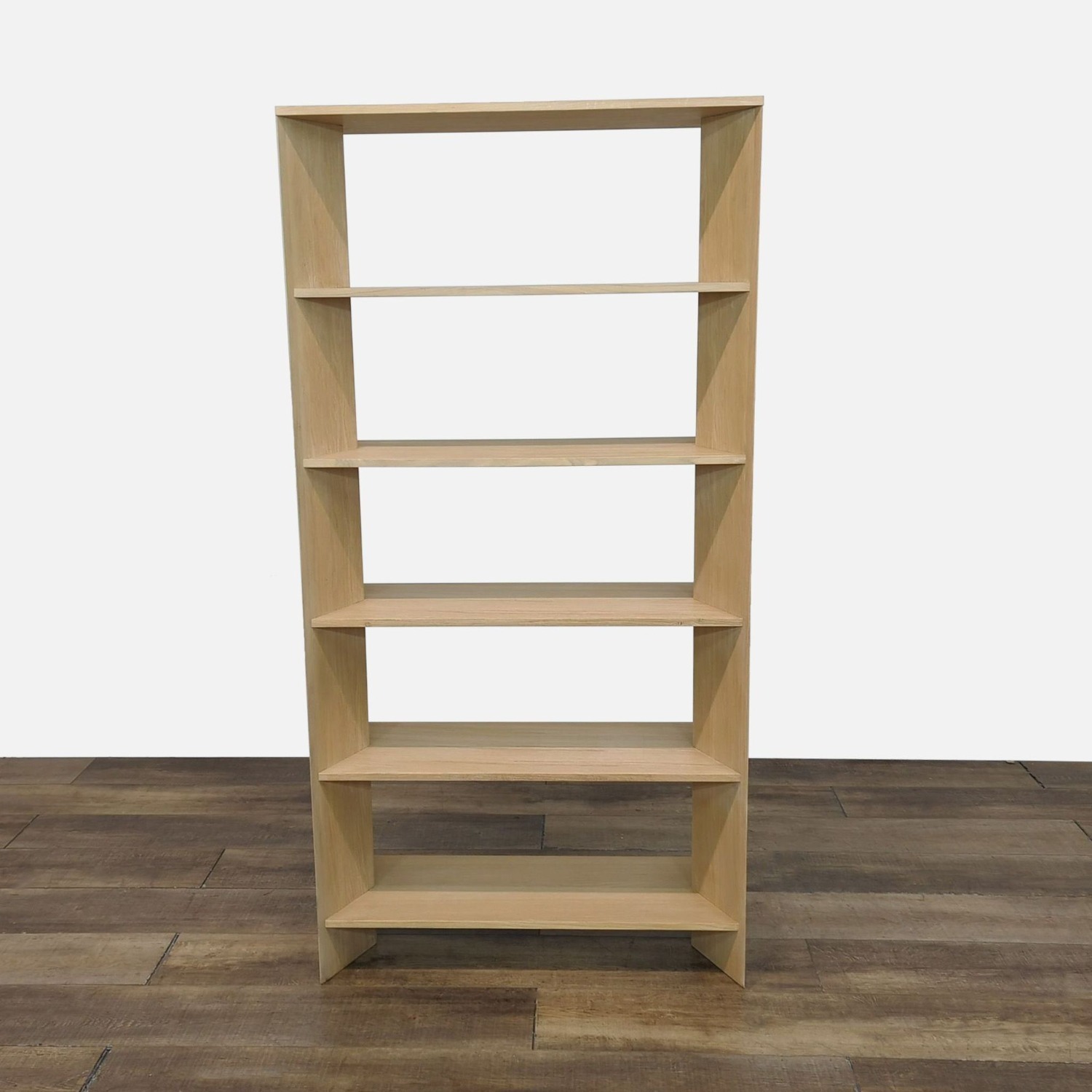 Crate & Barrel Terrazza Natural Oak5-Shelf Storage - image-6