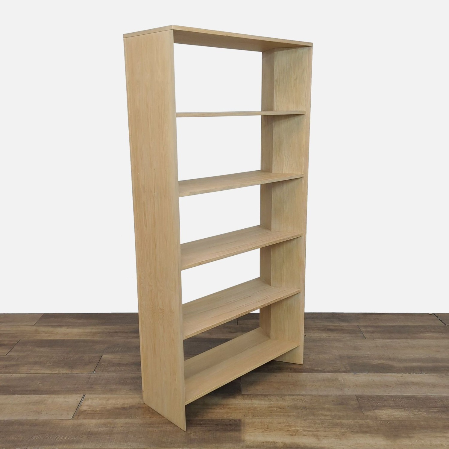 Crate & Barrel Terrazza Natural Oak5-Shelf Storage - image-1