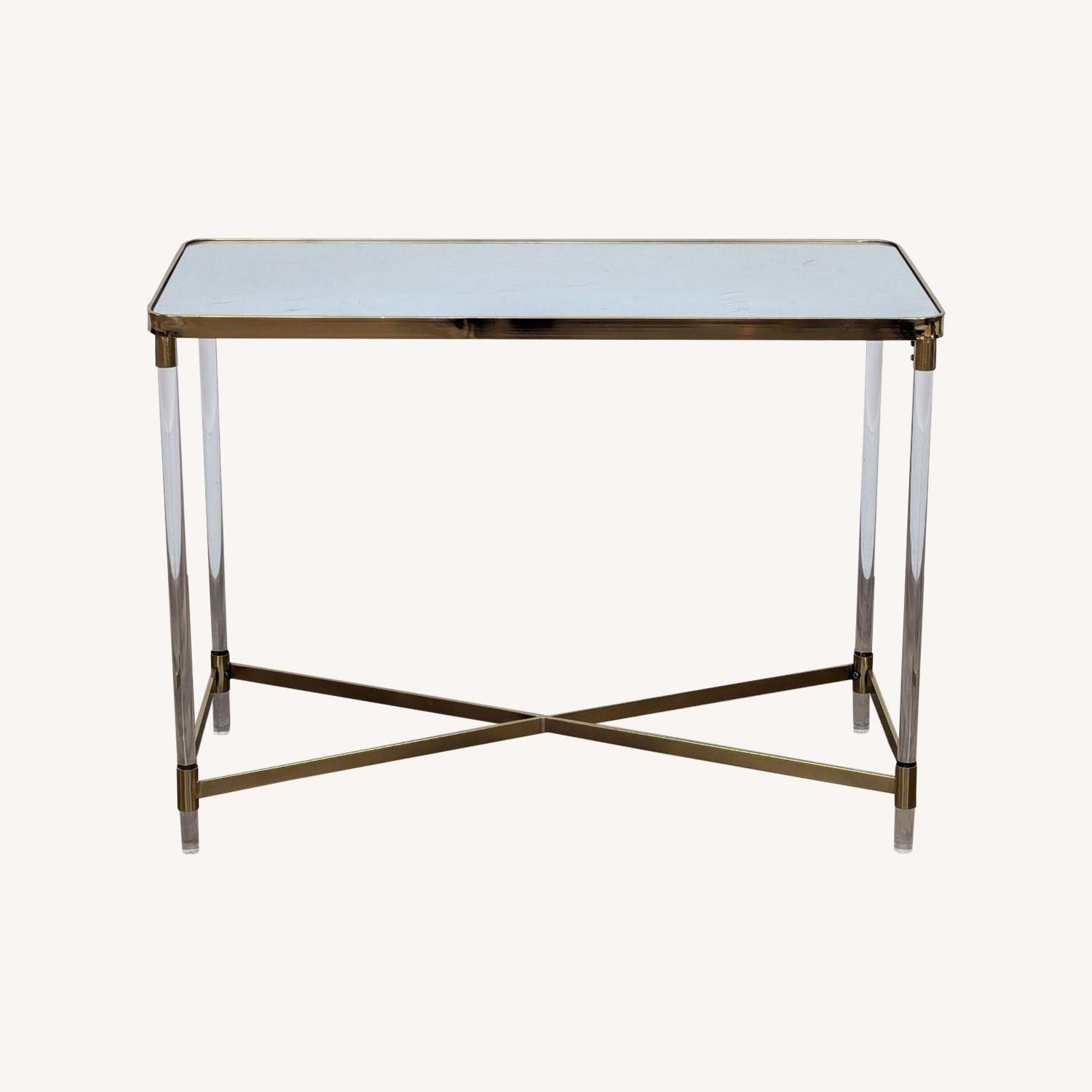 Pottery Barn Acrylic Console Table - image-0