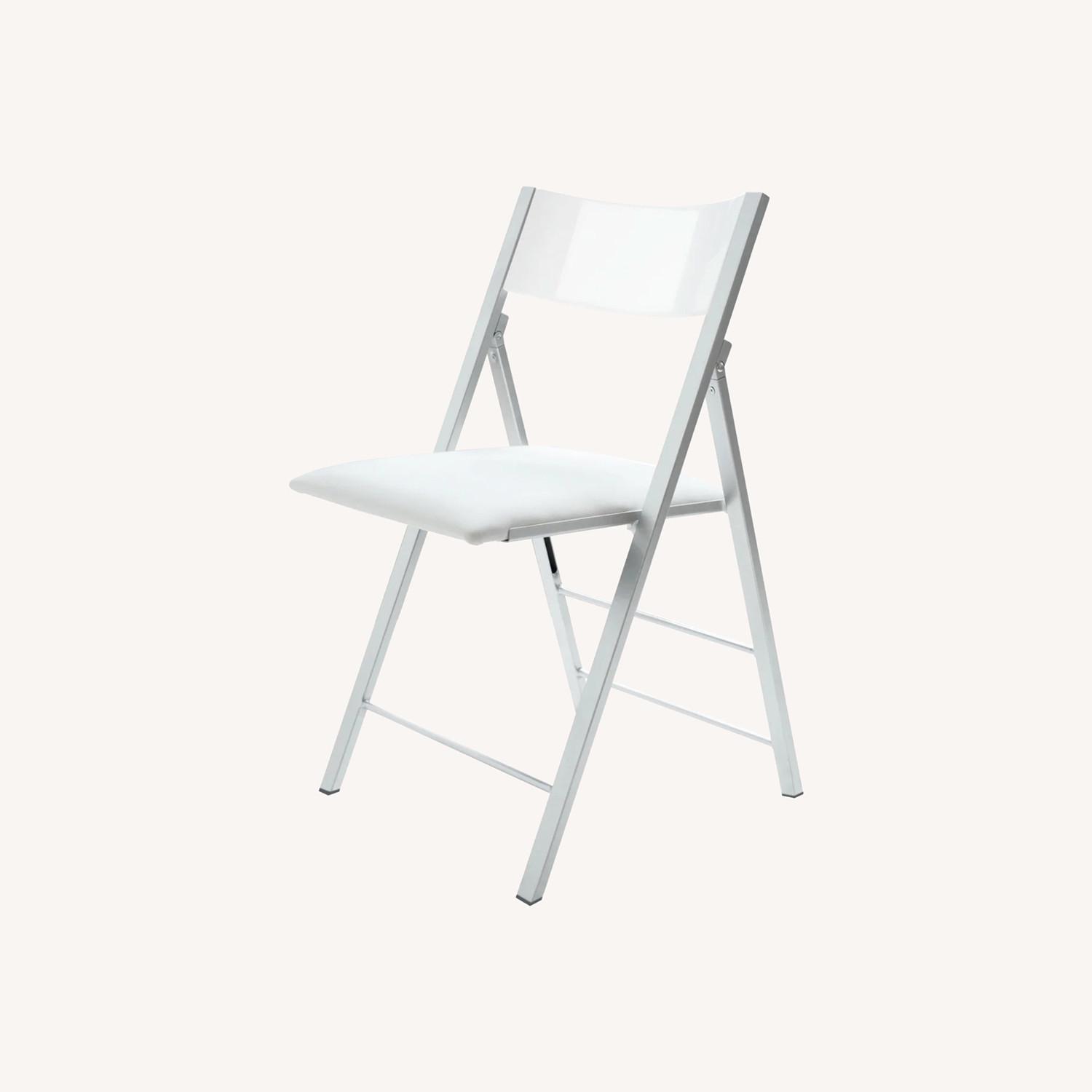 Thin Stackable Folding Chairs Set of 12 - image-0