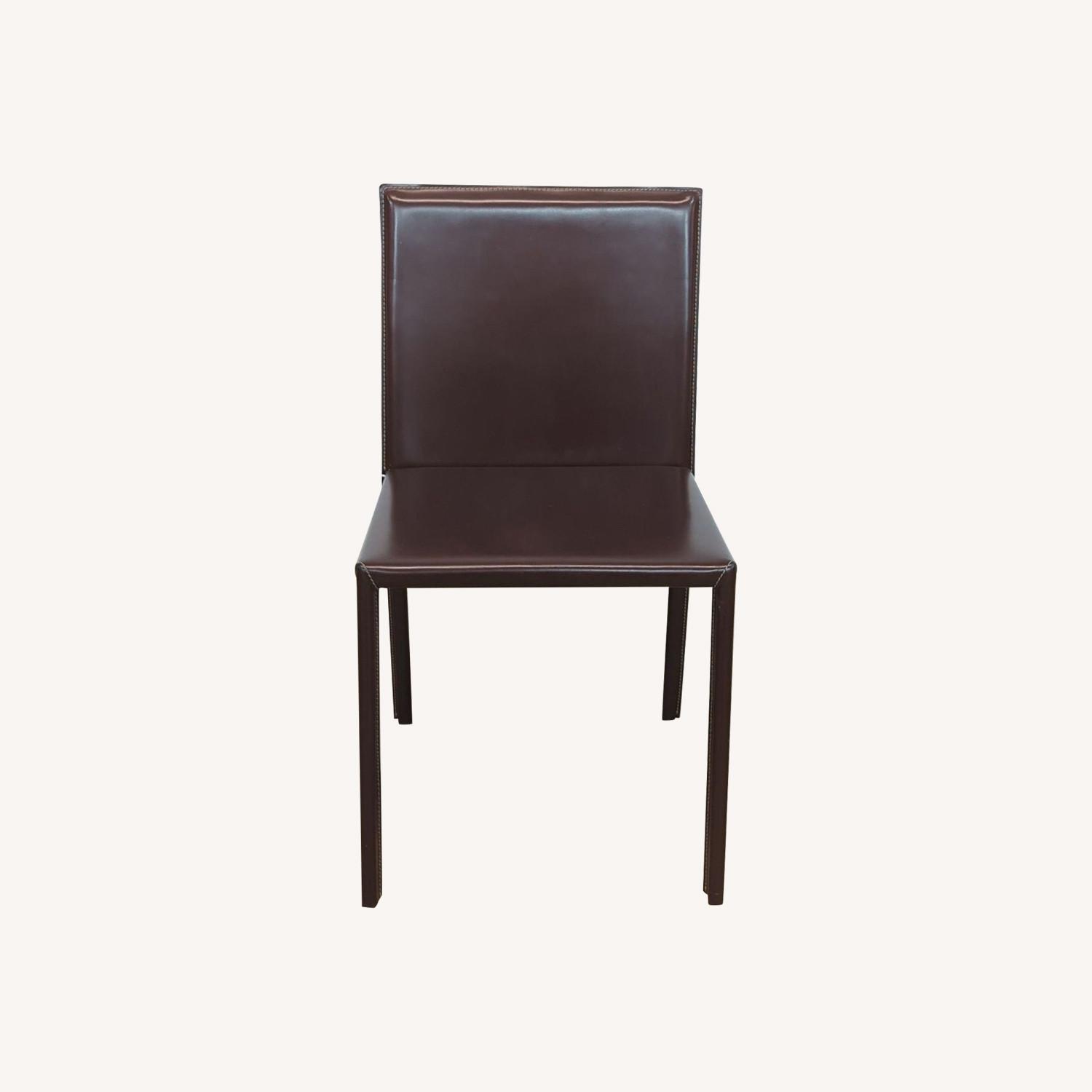 Calligaris Leather Wrapped Dining Chair - image-0