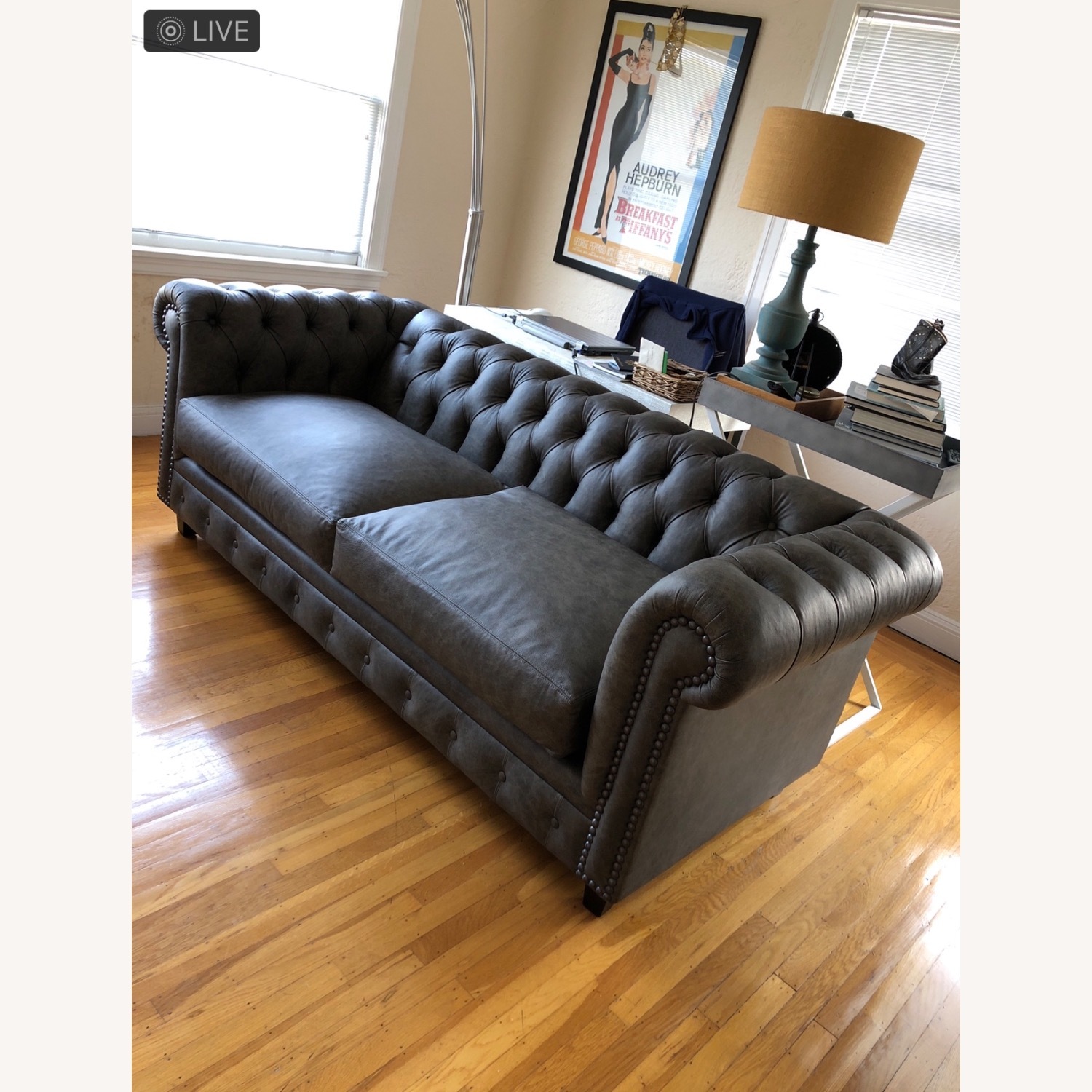 Sofa U Love Chesterfield in Elephant Grey - image-2