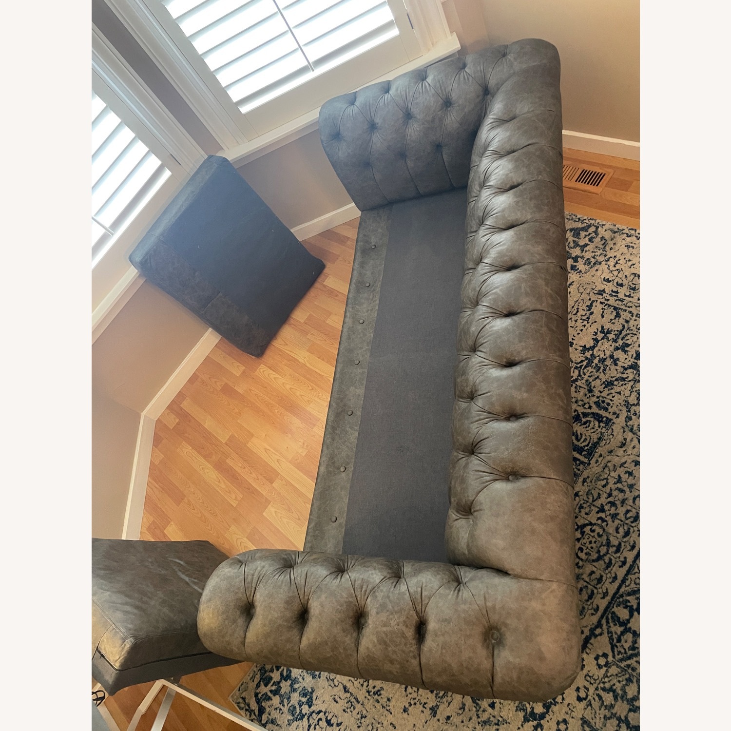 Sofa U Love Chesterfield in Elephant Grey - image-5