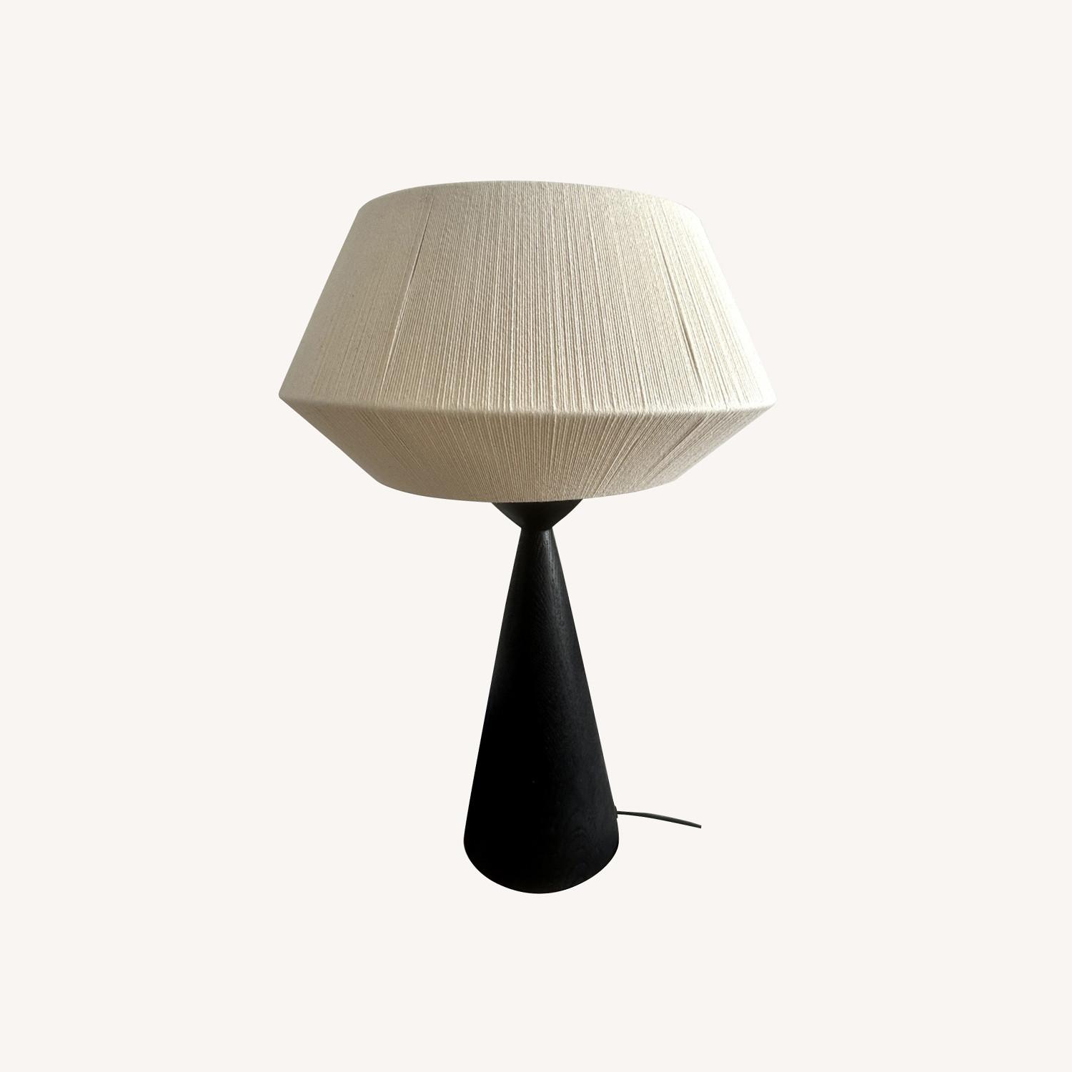CB2 Totora Oak Wood Table Lamp - image-0