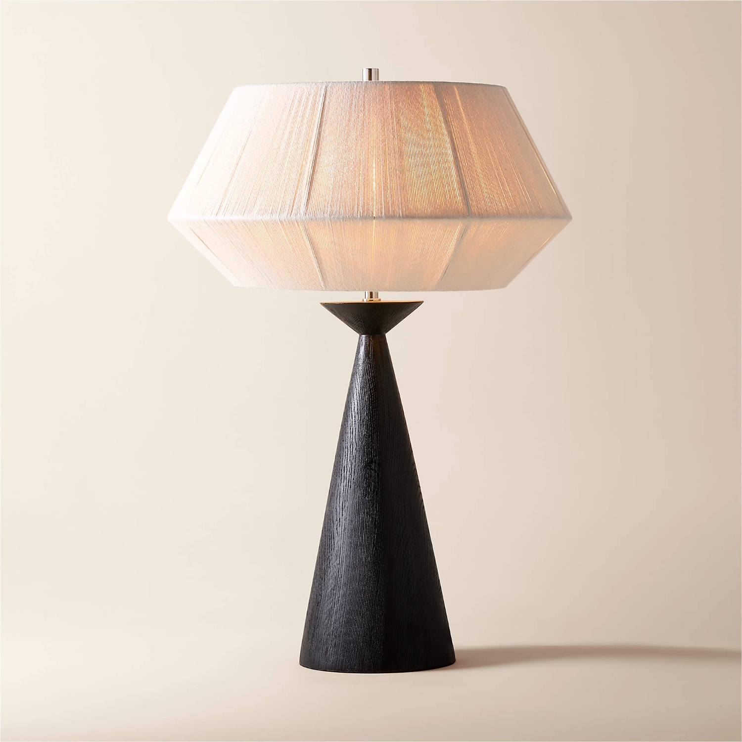 CB2 Totora Oak Wood Table Lamp - image-4