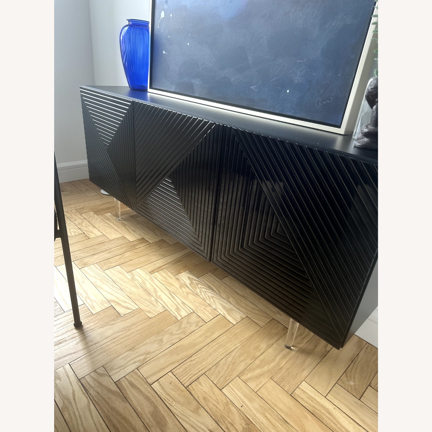 Wayfair Everly Quinn Sideboard w 8" Lucite Cone Leg - image-2