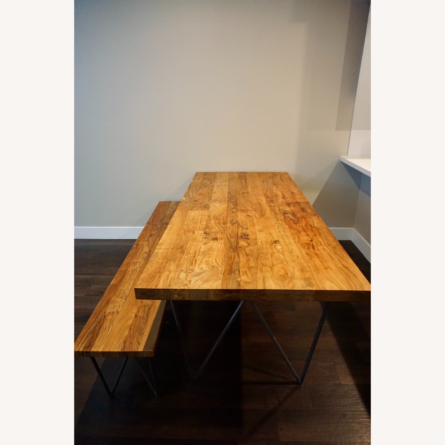 CB2 Dining Table Set With Bench - image-2